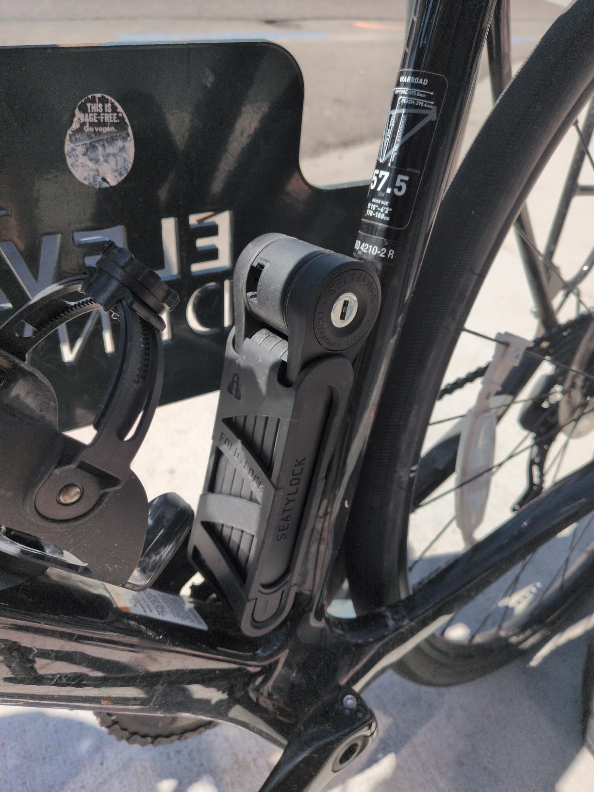 Seatylock FoldyLock Compact Lightweight Patented Folding Bike Lock 33.5 in customer photo 1