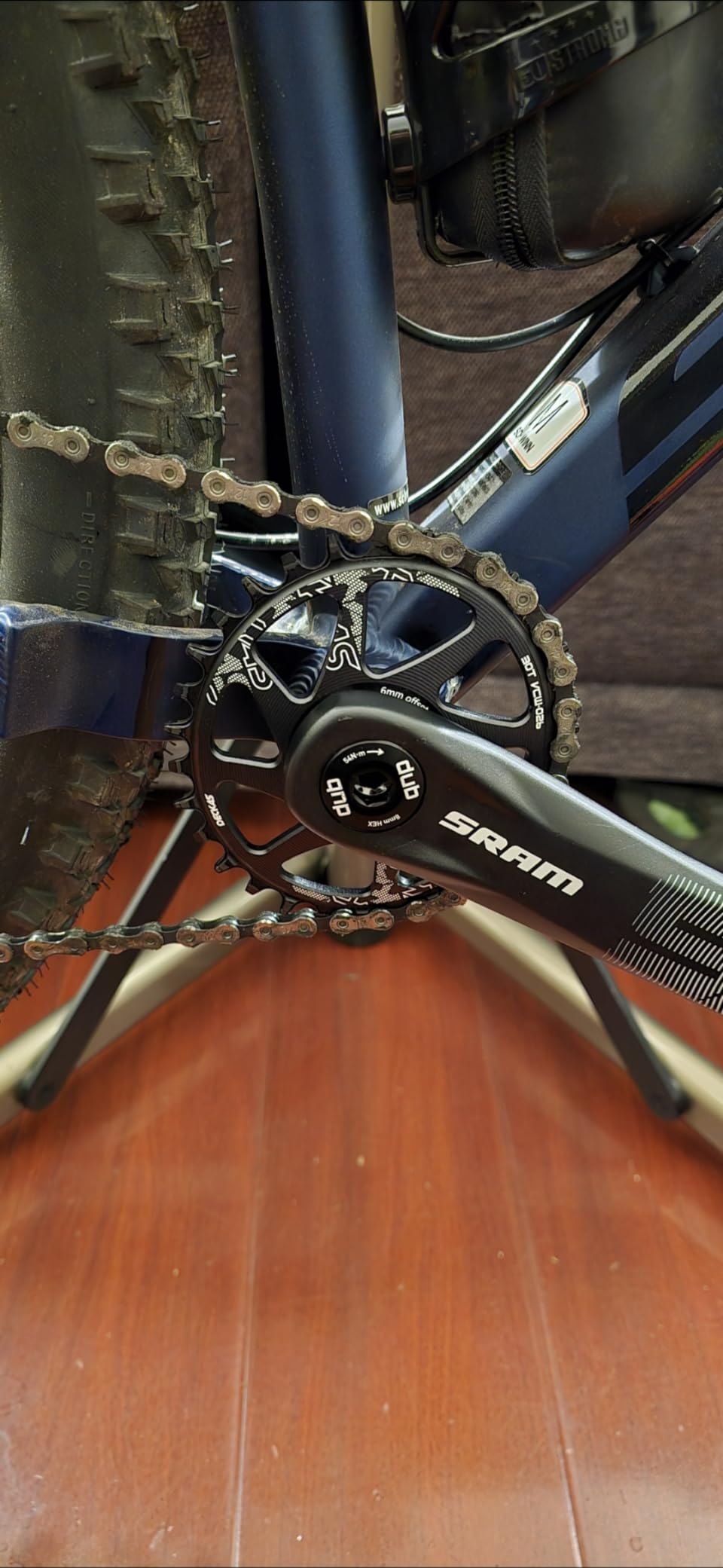 DJC Bike Chainring Direct Mount 6mm Offset Round Oval Chainring for SRAM GXP Interface Crankset, 30T-38T customer photo 2