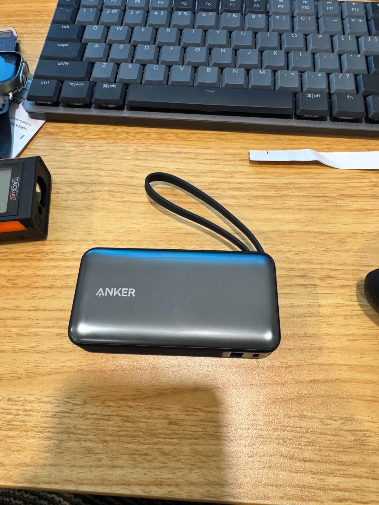 Anker Nano Power Bank, 10,000mAh Portable Charger with Built-in USB-C Cable, 30W Recharging, 30W Max Output with USB-C&A, for iPhone 17/16 / 15 Series, MacBook, Galaxy, AirPods, and More customer photo 1