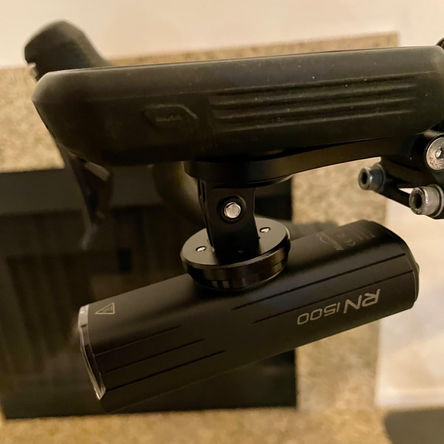 OUKENS Mountain Bike Computer Mount, Road Bike Computer Mount, Bike Computer Stem Top Cap Mount Holder for Garmin Bicycle Accessories customer photo 1