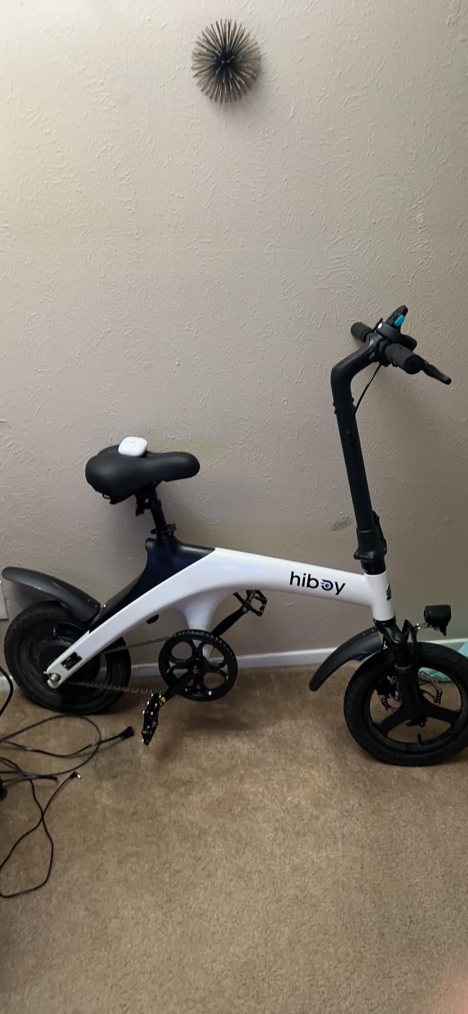 Hiboy Electric Bike for Adults, Max 20MPH Speed & 43.5 Miles Range (PAS), 500W Peak Motor and Removable Battery, Front Suspension Electric Bicycle, 14