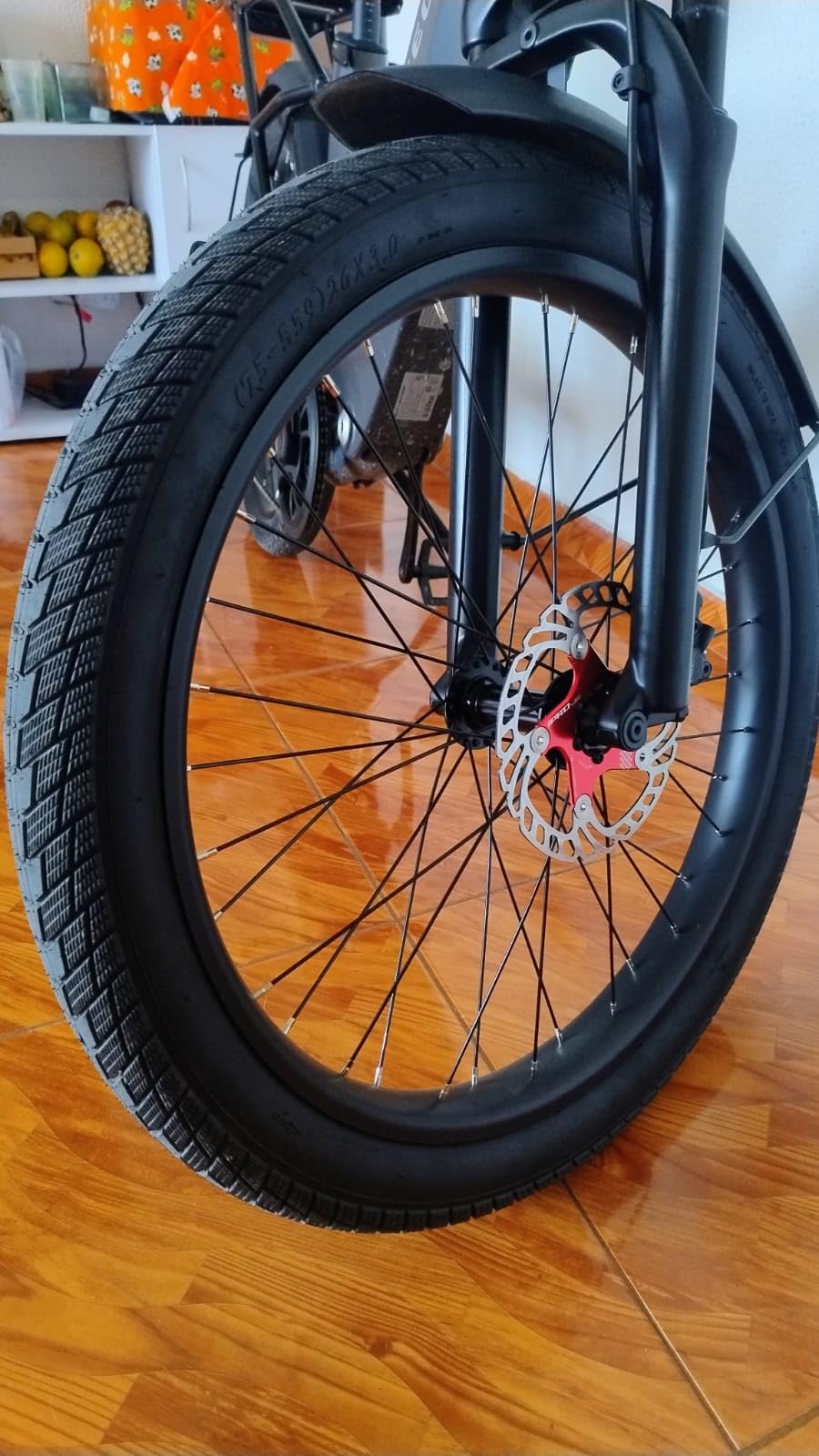 BUCKLOS IIIPRO 140/160/180/203mm Floating Bike Disc Brake Rotor with 6-Bolt, Stainless Steel, 44mm hole spacing, Fits MTB, Road, eBike, BMX, Scooter (Red) customer photo 2