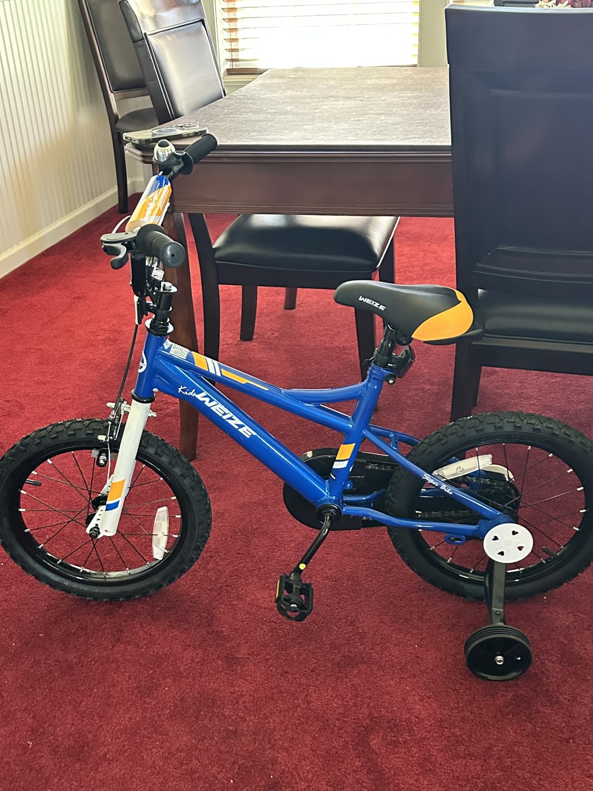 WEIZE Kids Bike, 14 16 20 Inch Children Bicycle for Boys & Girls Ages 4-12 Years Old, Rider Height 41-62 Inch, Adjustable Seat & Handlebars, Coaster Brake, Multiple Color Options customer photo 2