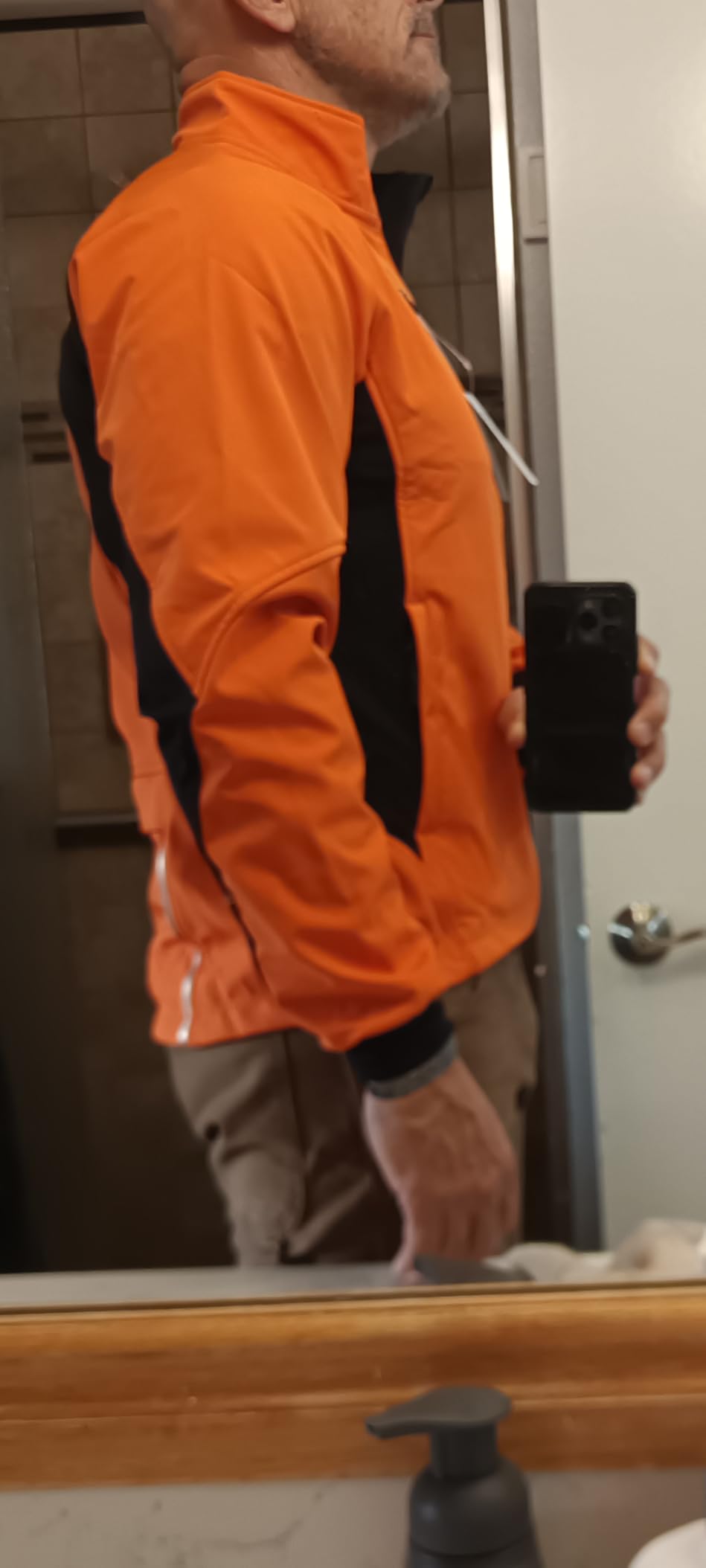 baleaf Men's Winter Cycling Jackets Water Resistant Thermal Running Softshell Jacket Warm Cold Weather Pockets customer photo 1