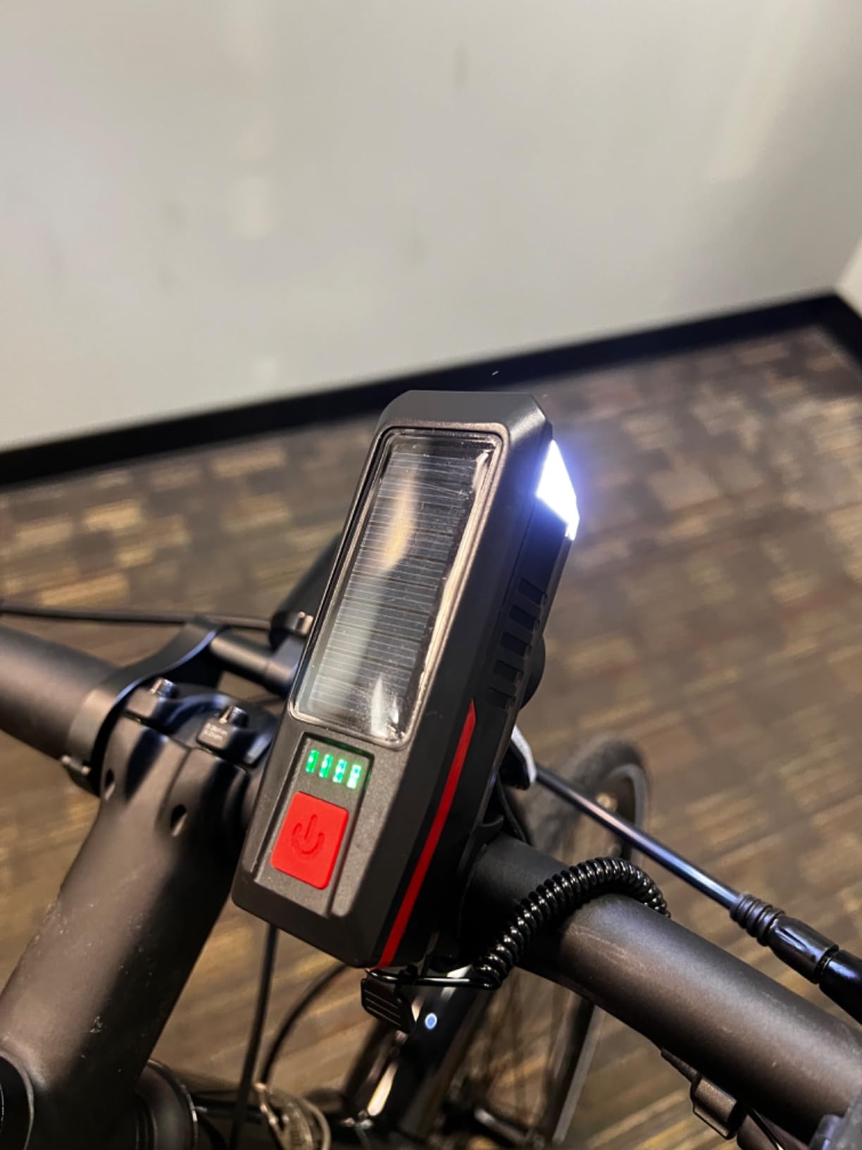 LEDHOLYT Rechargeable Solar Bike Lights, Night Ultra Bright Bicycle Lights customer photo 2