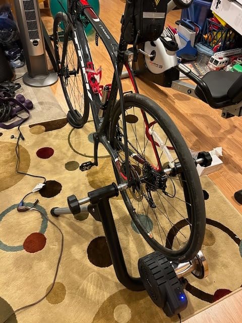 Sportneer Bike Trainer - Smart Stationary Bicycle Trainer Support Bluetooth & ANT+ Connection - Indoor Bike Trainer Stand for 26-29