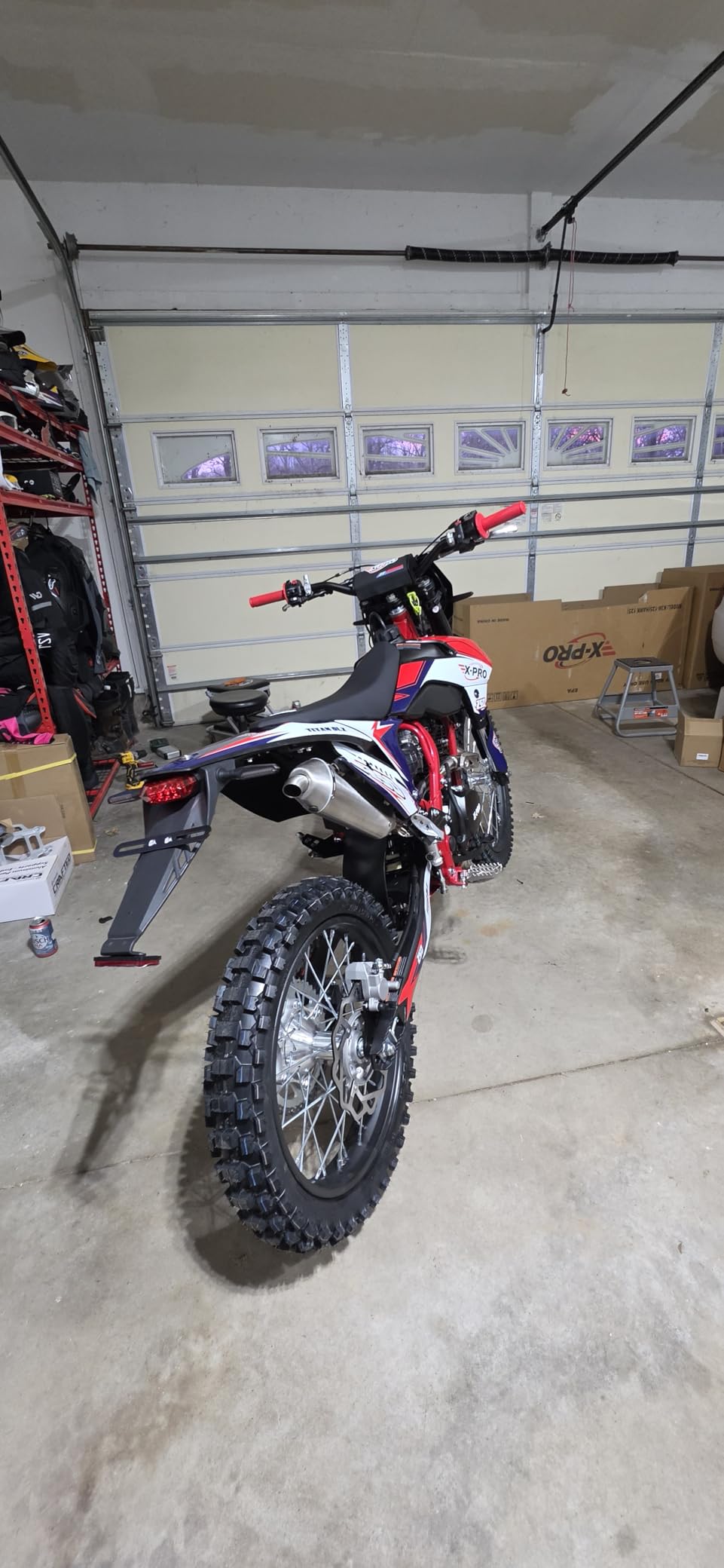 X-PRO Titan 250 DLX 250cc Dirt Bike with All Lights and 5-Speed Manual Transmission, Electric/Kick Start! Big 21