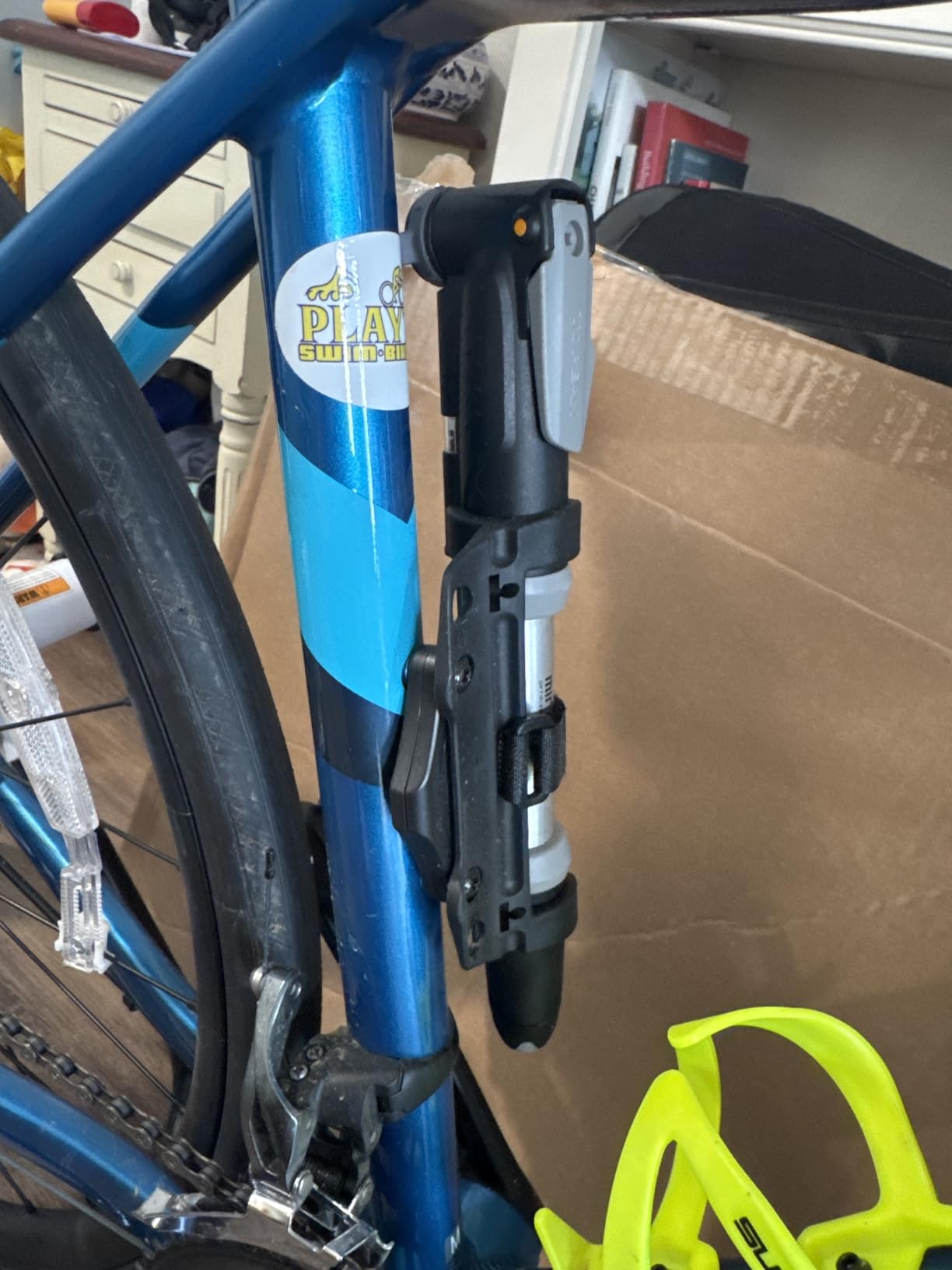 CITYWAY Waterproof Bike Mount for AirTag, Hidden Under Bottle Cage | M5 Black Security Screws | Light Weight, Inconspicuous Security (Black) customer photo 1