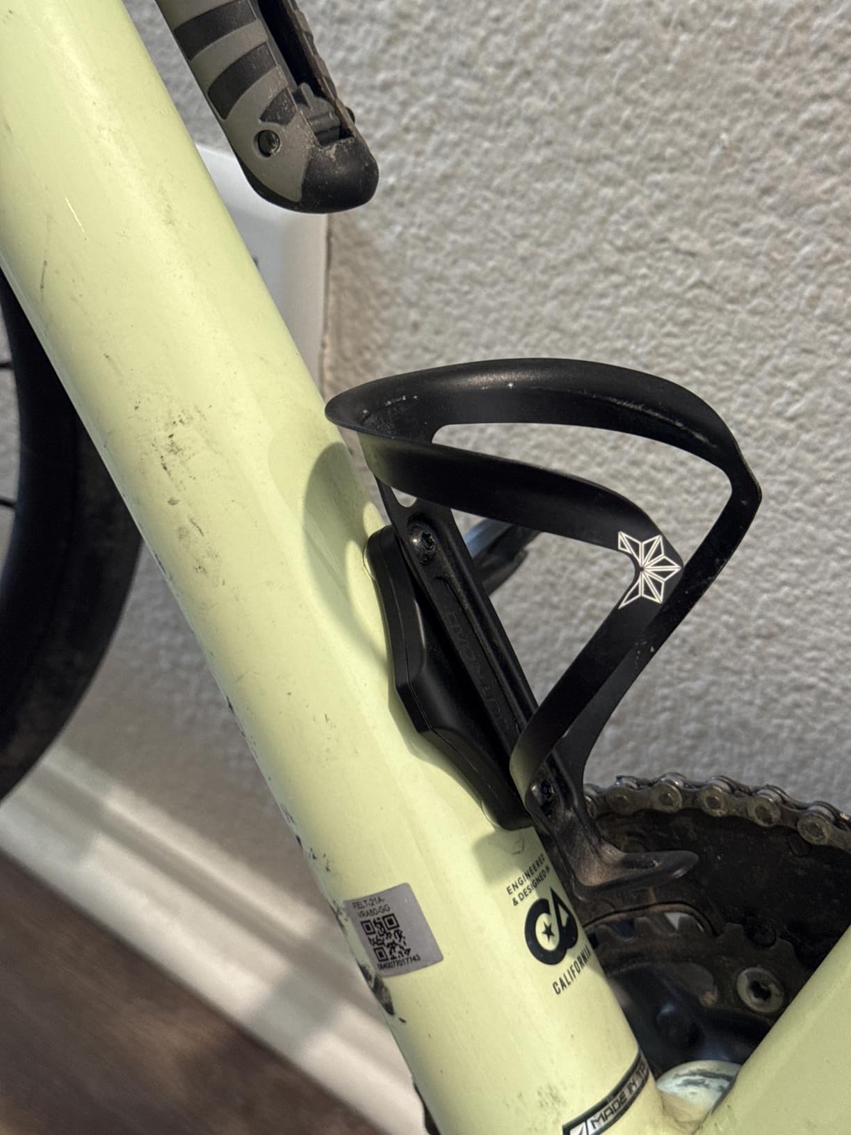 CITYWAY Waterproof Bike Mount for AirTag, Hidden Under Bottle Cage | M5 Black Security Screws | Light Weight, Inconspicuous Security (Black) customer photo 2