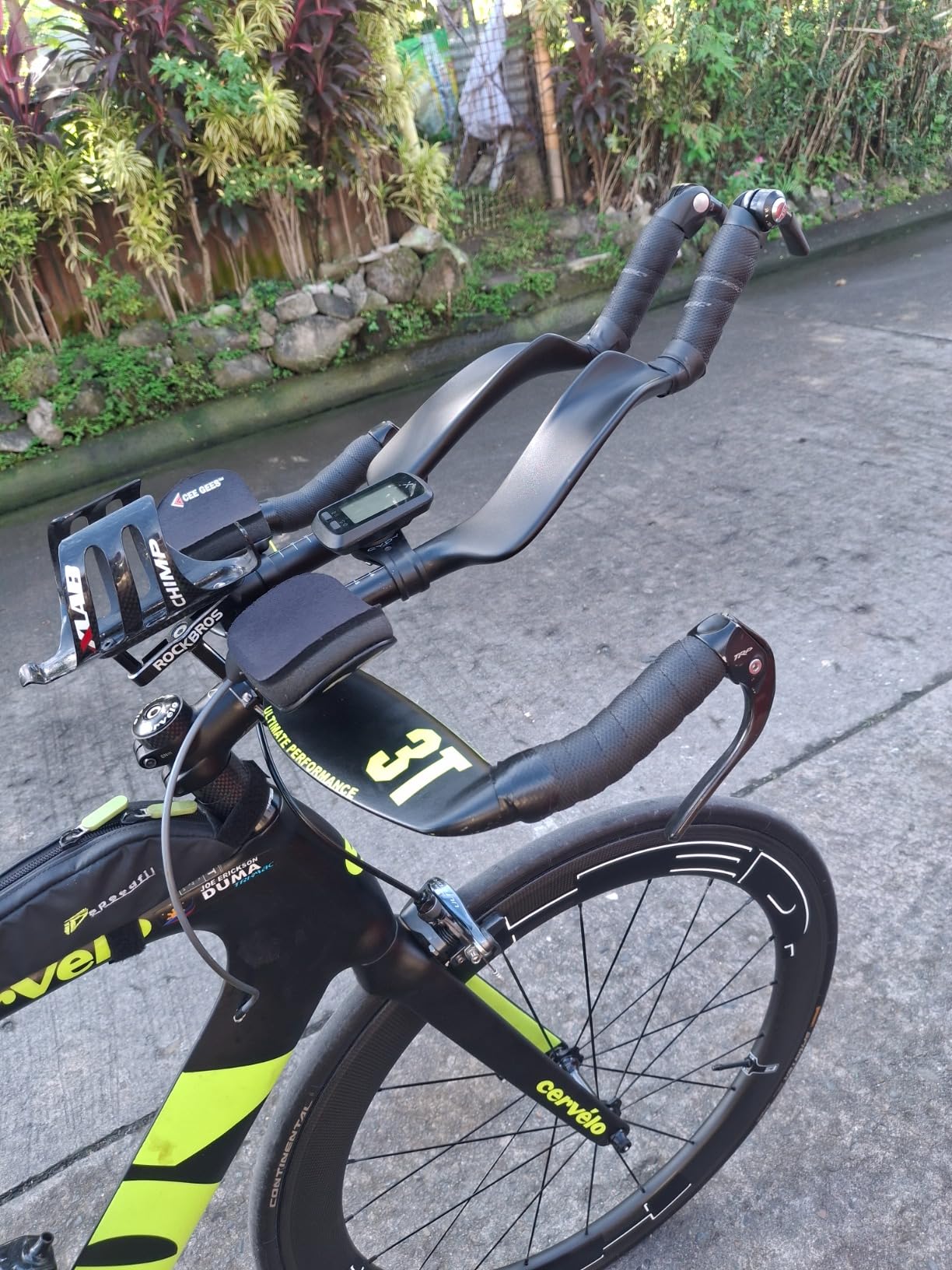 Carbon Bicycle TT Arm Rest Handlebar Aero Bars Extension For Triathlon Time Trial Bikes Long-Distance Cycling Racing, 22.2mm Aerobars Extensions + End Plugs Only customer photo 2