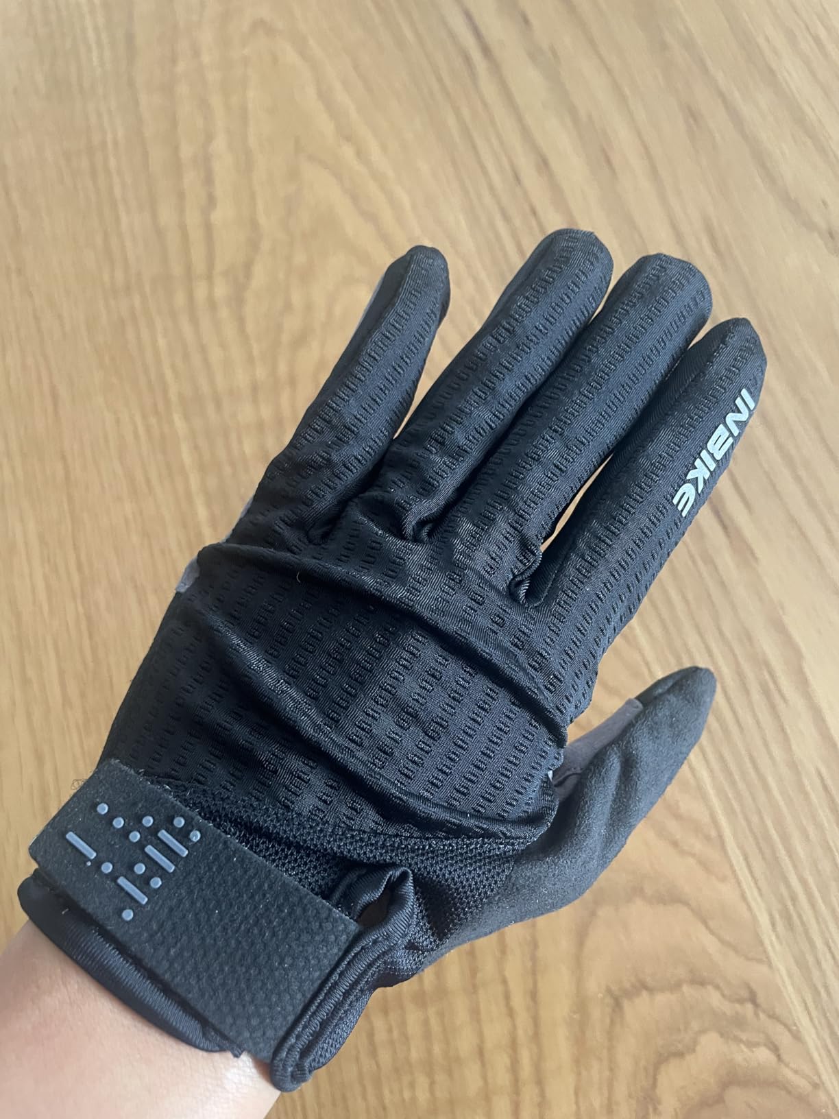 INBIKE Cycling Gloves for Men Women, Shock-Absorbing Memory Gel Padded Biking Gloves, Bicycle Breathable Touchscreen Reflective Full Finger Bike Gloves customer photo 2