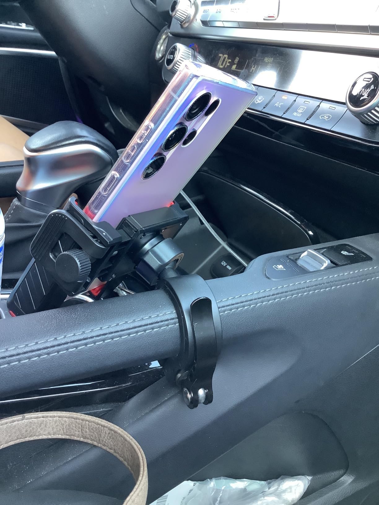JOYROOM Motorcycle Bike Phone Holder Mount - [Not Block Camera] Bicycle Phone Holder Handlebar Cell Phone Clamp - [Silicone Wrapped] Scooter Phone Holder for iPhone Samsung 4.7''-7'' Smartphones customer photo 2