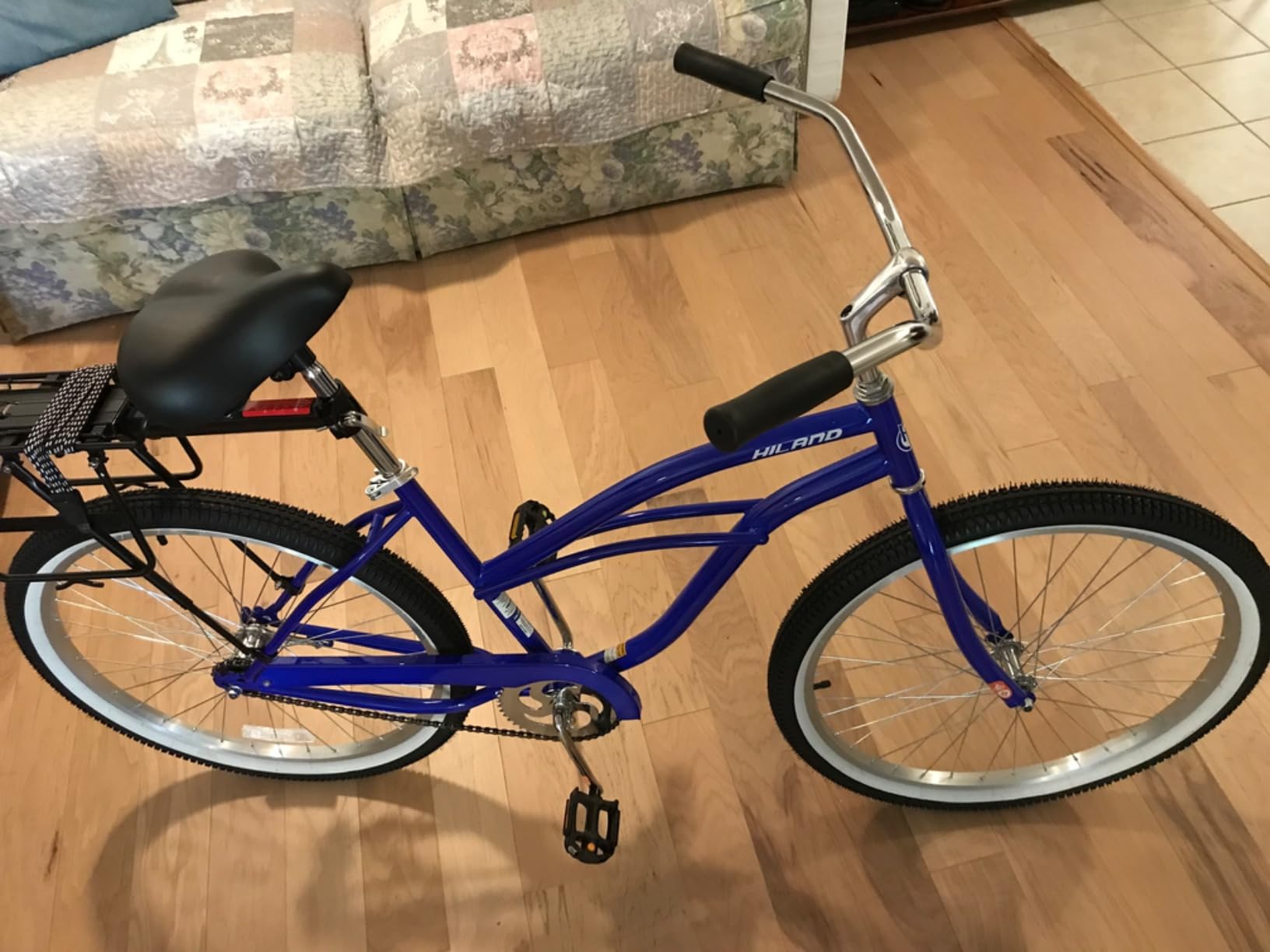HH HILAND 26 Inch Womens Beach Cruiser Bike, Single Speed Commuter Bicycle with Rear Coaster Brake, Low Step-Through Frame, Comfortable Seat with Dual Springs customer photo 1