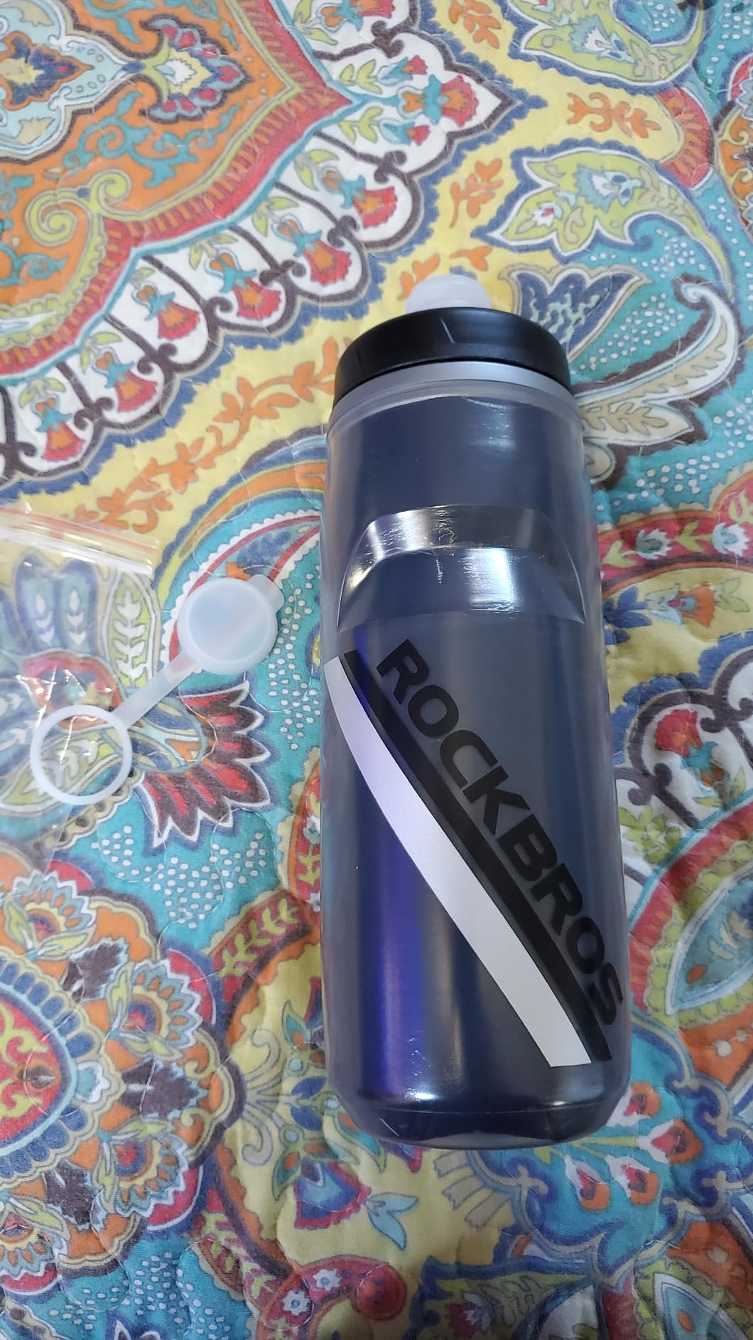 ROCKBROS Bike Water Bottle 21oz Bicycle Water Bottle for 5hrs Insulation Sports Squeeze Water Bottle with Leakproof Design customer photo 2
