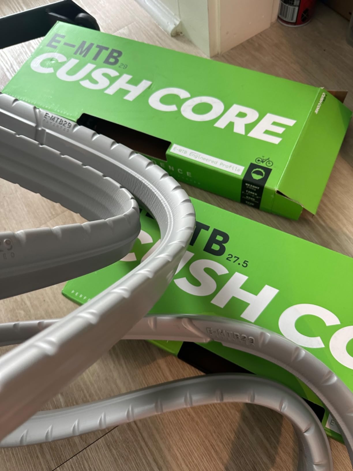 CushCore E-MTB Set - Bicycle Tire Insert, for Mountain Riders, Designed for E-Mountain Bikes, Helps Improve Ride Quality, Fits 2.3