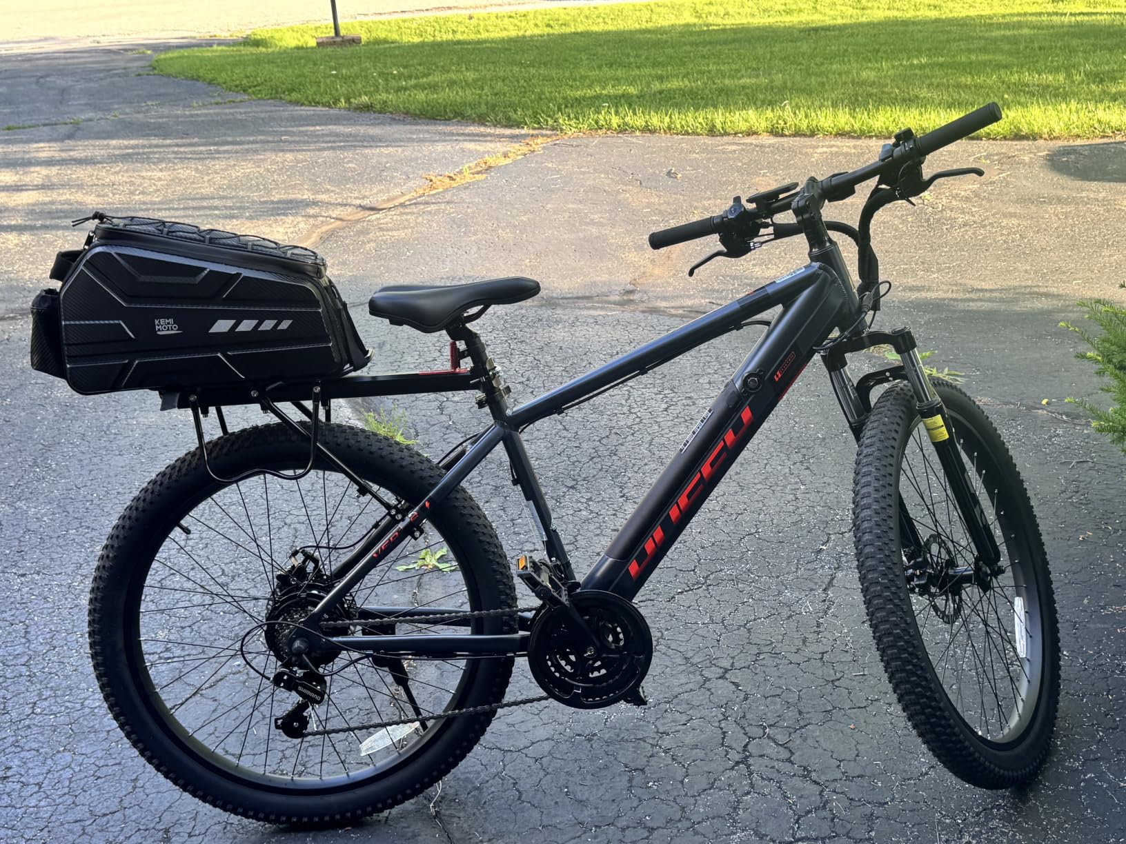 KEMIMOTO Rear Bike Rack 220 lbs Bike Cargo Rack - Quick Release Aluminum Universal Pannier Rack for Touring, Fits 22-28