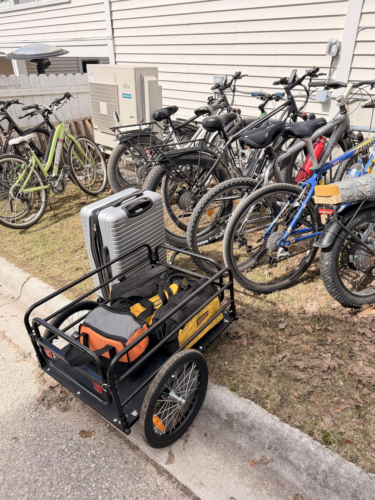 VEVOR Bike Cargo Trailer, 88/100/160 lbs Load Capacity, Heavy-Duty Bicycle Wagon Cart, Foldable Compact Storage with Universal Hitch customer photo 1