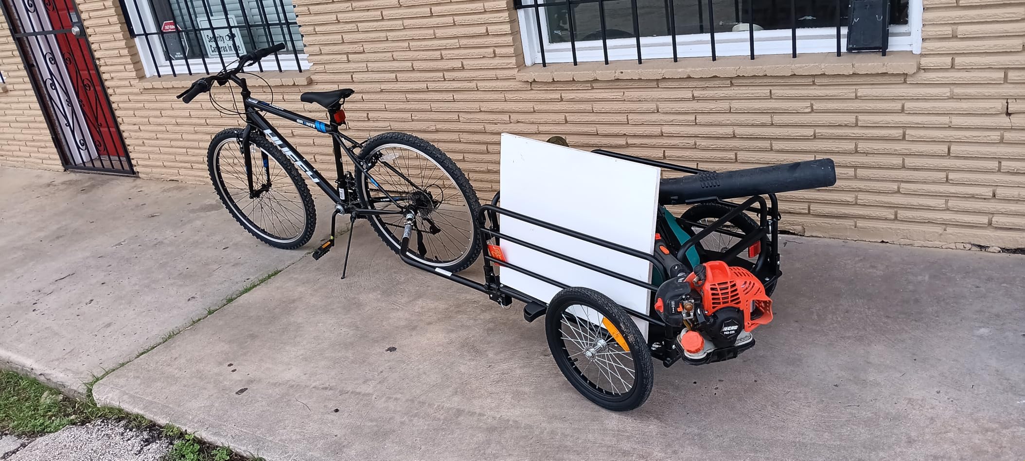 VEVOR Bike Cargo Trailer, 88/100/160 lbs Load Capacity, Heavy-Duty Bicycle Wagon Cart, Foldable Compact Storage with Universal Hitch customer photo 2