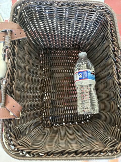 GRANNY SAYS Bike Basket, Wicker Basket for Bike, Hand-Woven Bicycle Basket, Detachable Wicker Front Handlebar Bike Basket customer photo 1