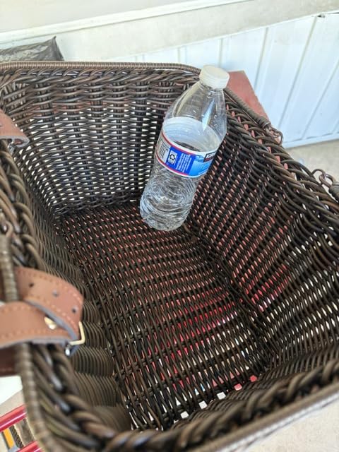 GRANNY SAYS Bike Basket, Wicker Basket for Bike, Hand-Woven Bicycle Basket, Detachable Wicker Front Handlebar Bike Basket customer photo 2