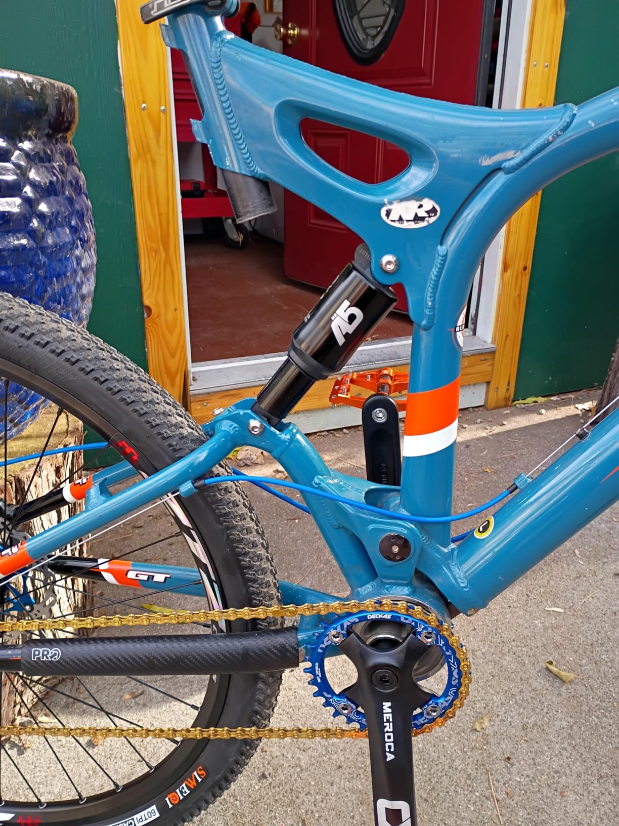 KS A5 Mountain Bike Rear Shock - Single Air Chamber Folding Shock Absorber - 125mm customer photo 2