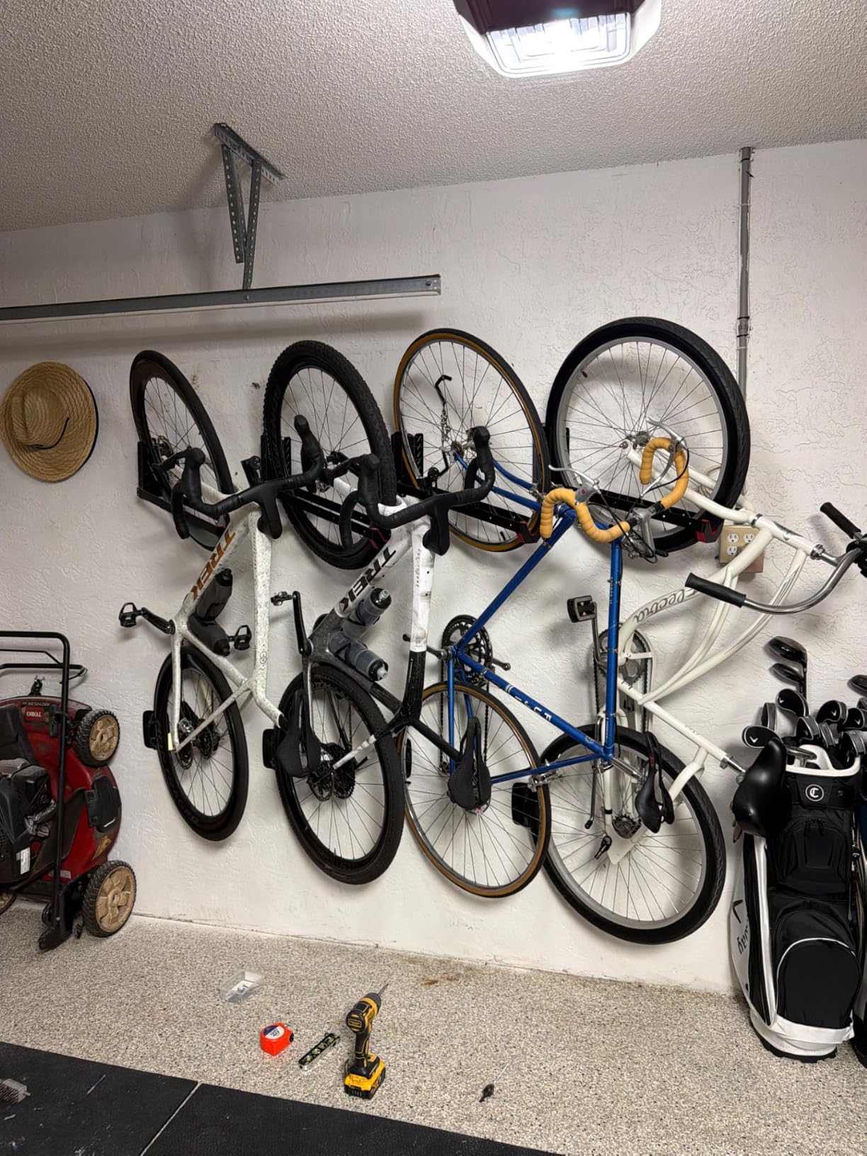 monTEK Swivel Bike Wall Mount, No Heavy Lifting Required Bike Wall Mount, Bike Hangers for Garage, Space-Saving Bike Rack Garage, Easy to Load and Unload, Bike Hanger Can Hold Up to 77 lbs, 2 Pack customer photo 2