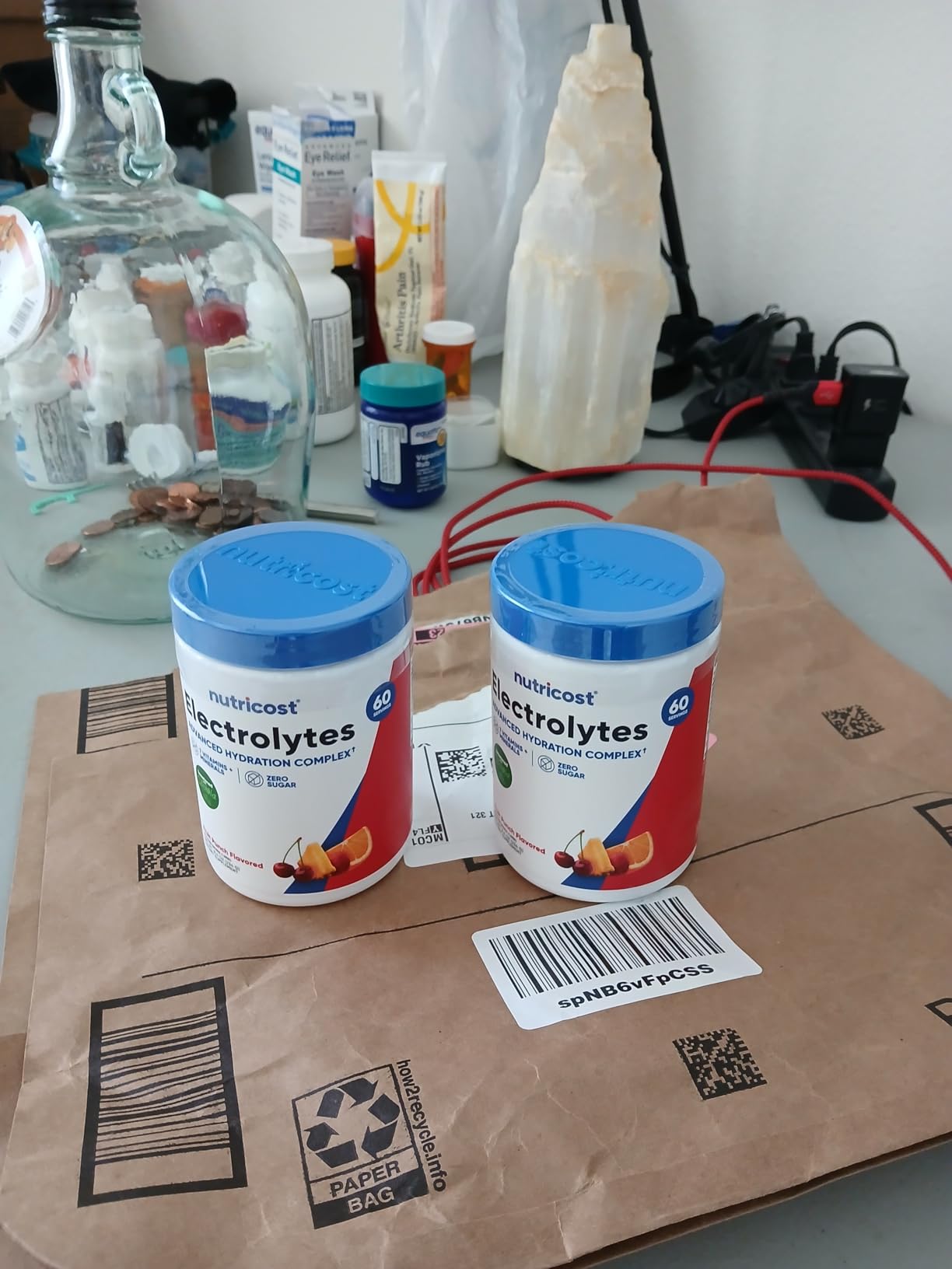 Nutricost Electrolyte Complex Powder (120 Servings, Fruit Punch) | Hydration Supplement Drink Mix with Vitamins and Minerals customer photo 2