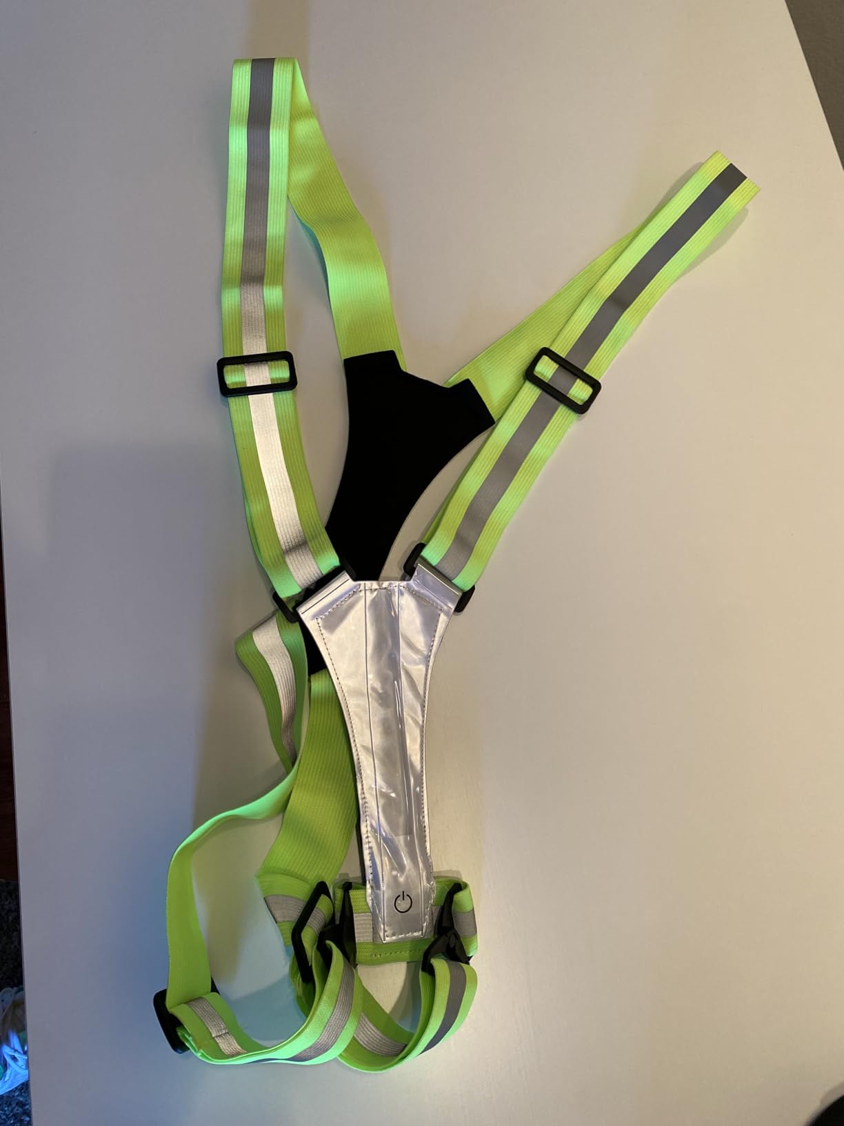 LED Reflective Vest Running Gear, 5 Colors Lights Up Running Vest for Night Walking Cycling Jogging, Adjustable Size for Men Women, Rechargeable and High Visible customer photo 2
