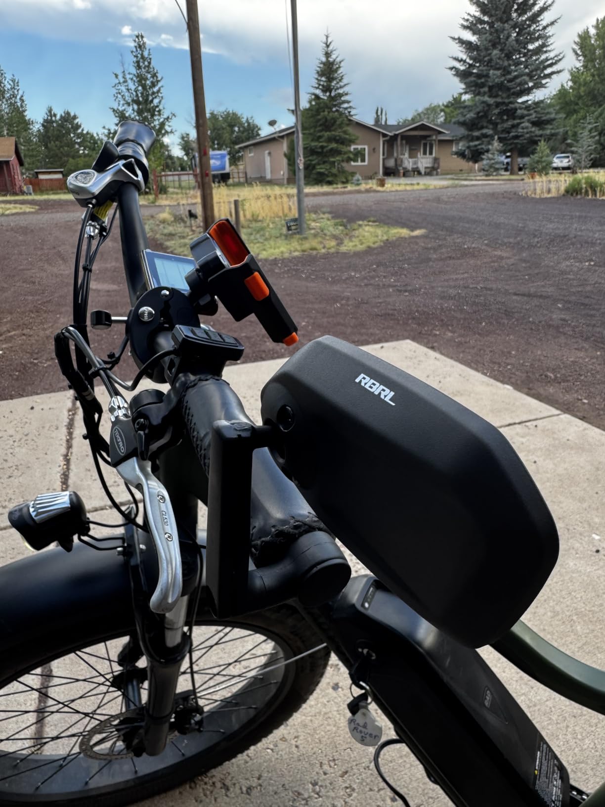 Bicycle Mirror, Extra Large Bike Mirror, 360 Adjustable Shatterproof and Durable Bar End Rear View Mirror, Side Mirrors for E-Bike (Left) customer photo 2