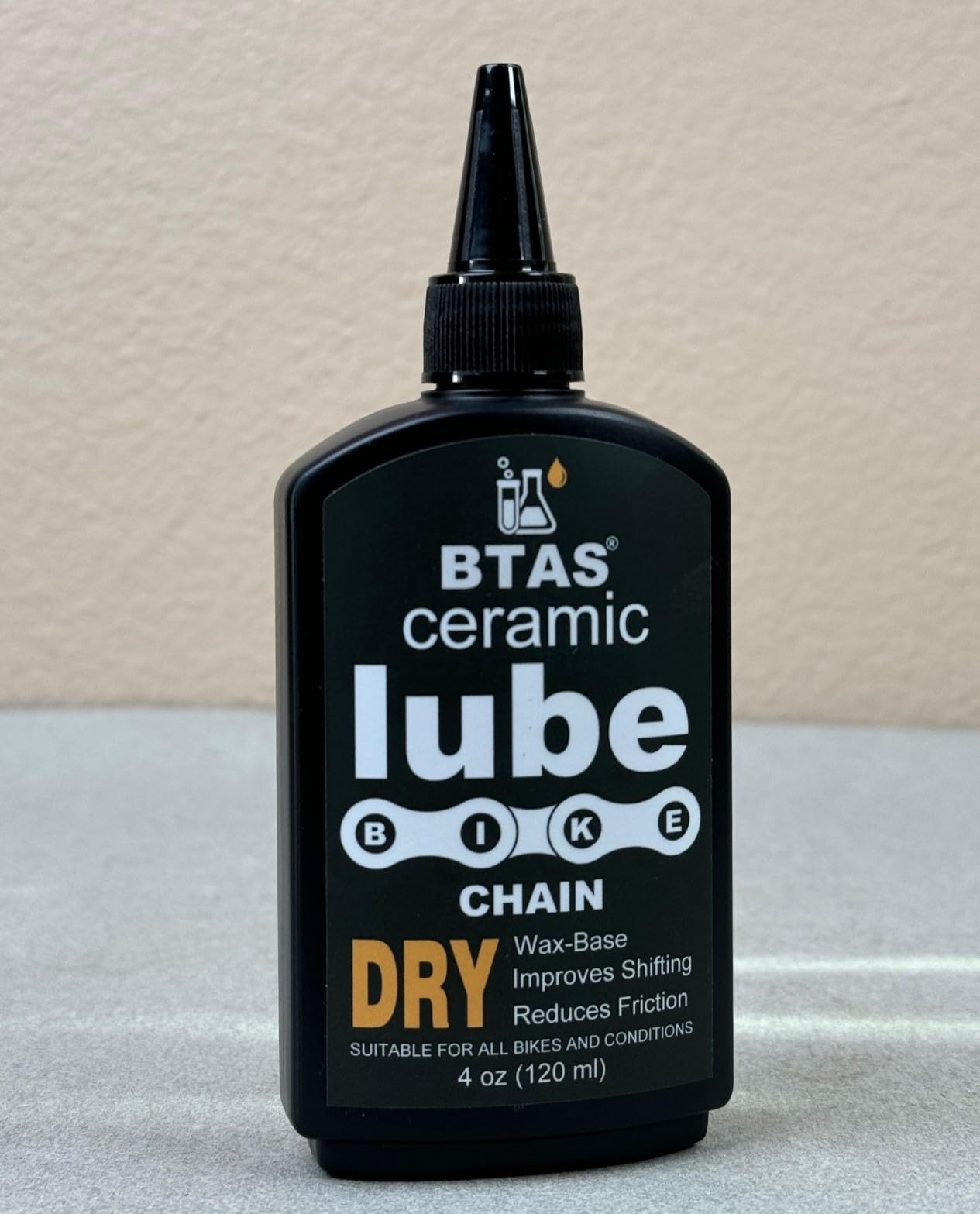 BTAS Dry Bike Chain Wax Lube 4 oz for Road,Mountain Bike,MTB & Bicycle Chain Lubricant Oil with Ceramic Nanoparticle and PTFE (Teflon) customer photo 1