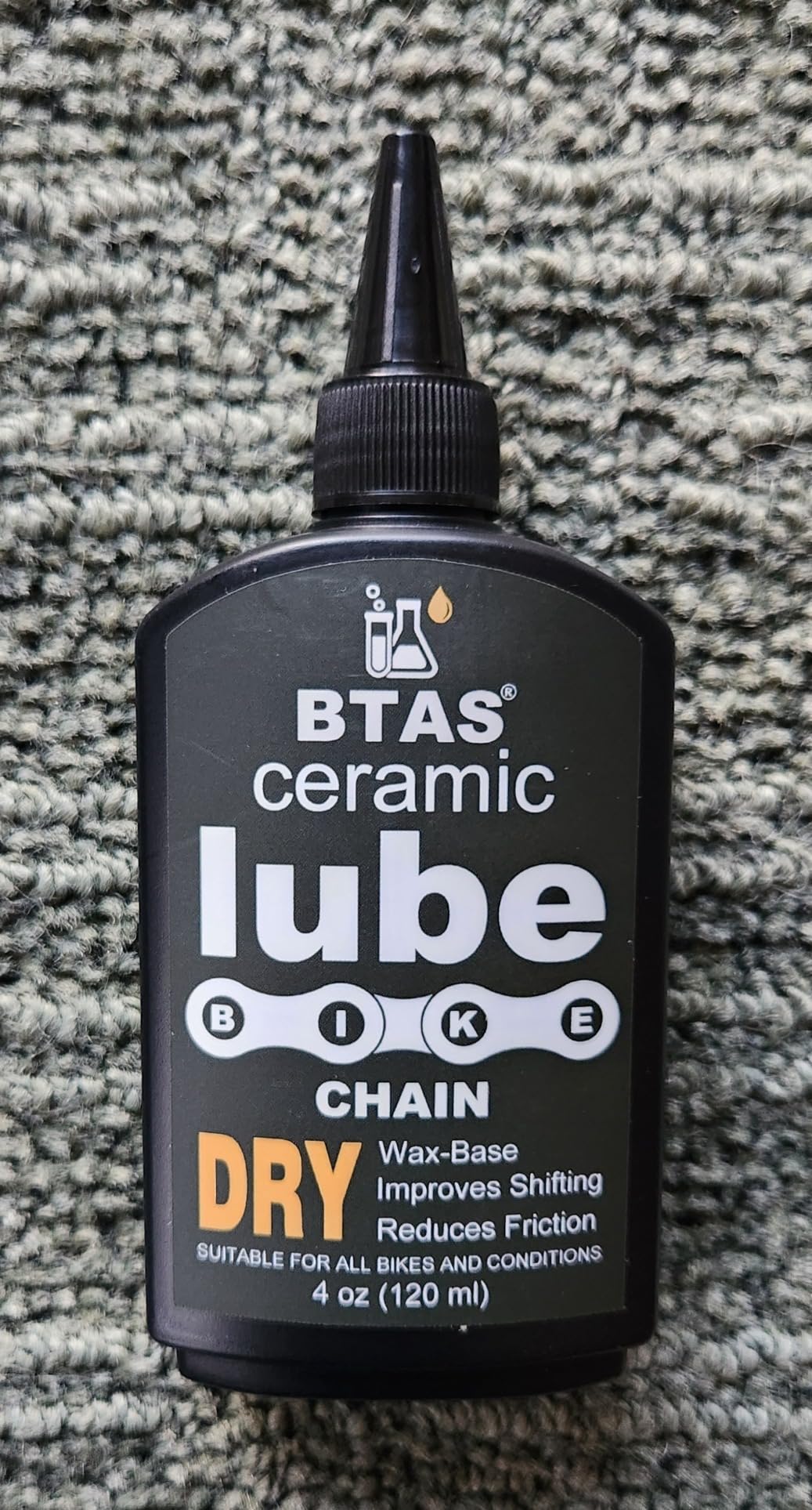 BTAS Dry Bike Chain Wax Lube 4 oz for Road,Mountain Bike,MTB & Bicycle Chain Lubricant Oil with Ceramic Nanoparticle and PTFE (Teflon) customer photo 2