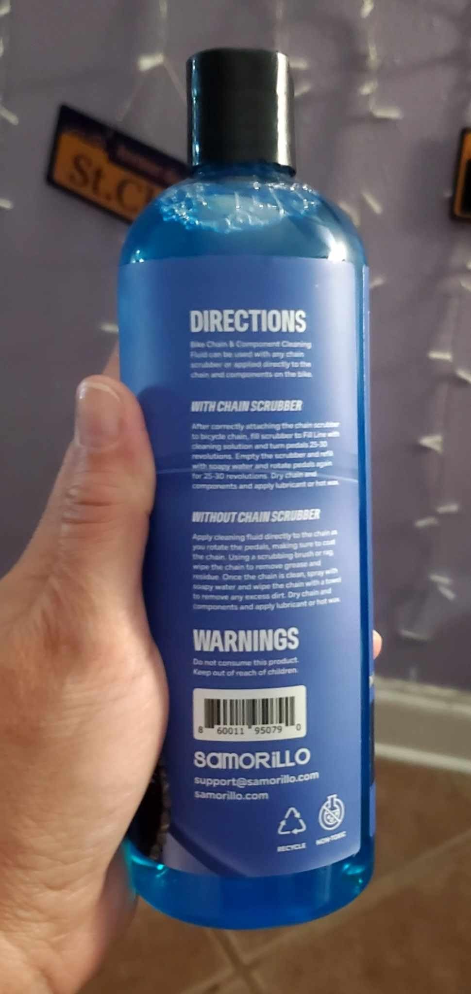 Bicycle Chain & Component Cleaning Fluid - 16oz Chain Degreaser Works in Minutes - Made in USA - Compatible With All Chain Scrubbers Or Apply Directly To Chain - Bike, Motorcycle & Chainsaw Chains customer photo 2