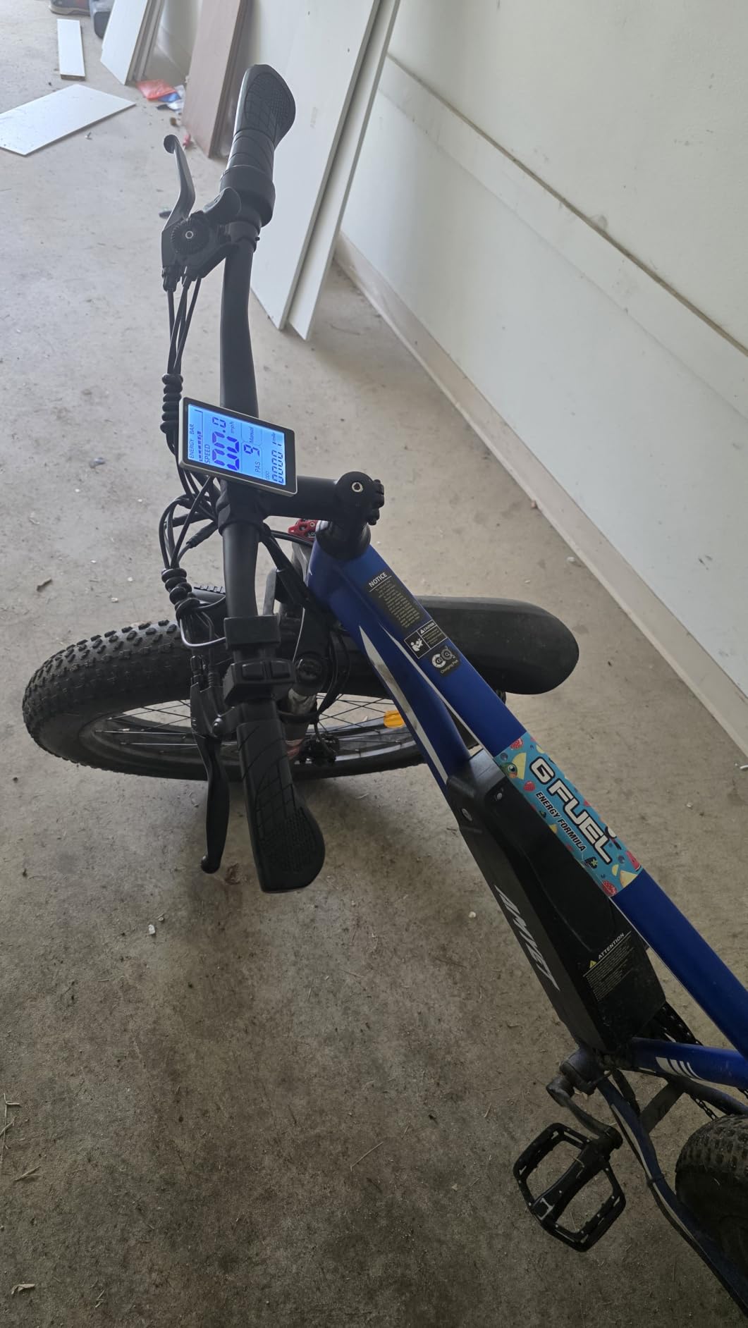Electric Bike LCD Display, 5 Pin E Scooter M5 Panel Meter Screen with Waterproof Connector, E Bike Display Meter Control Panel Screen Suitable for 31.8 22.2mm Handlebar Electric Bike(No. 2 Protocol) customer photo 1