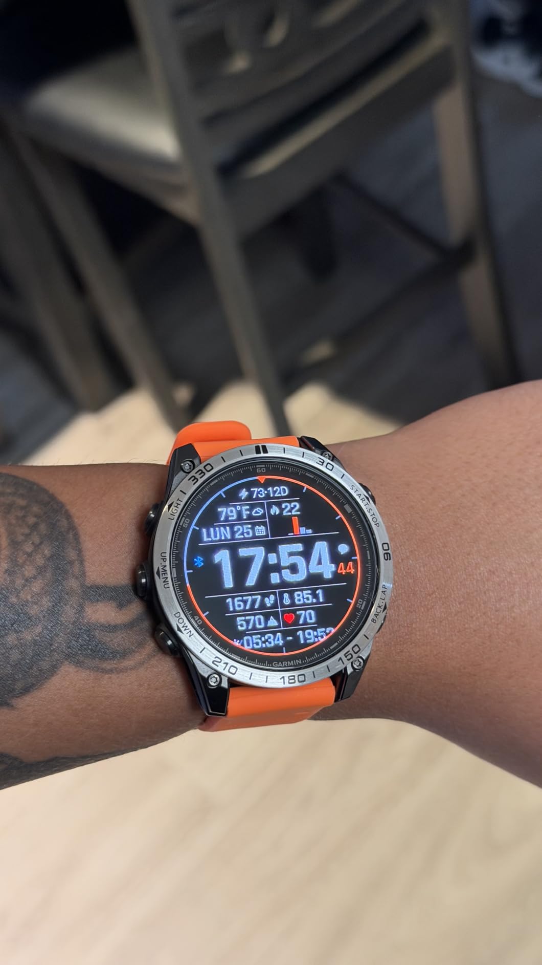 Garmin fēnix 8 - 51 mm, AMOLED, Premium Multisport GPS Smartwatch, Long-Lasting Battery Life, Dive-Rated, Built-in LED Flashlight, Slate Gray with Black Band customer photo 1