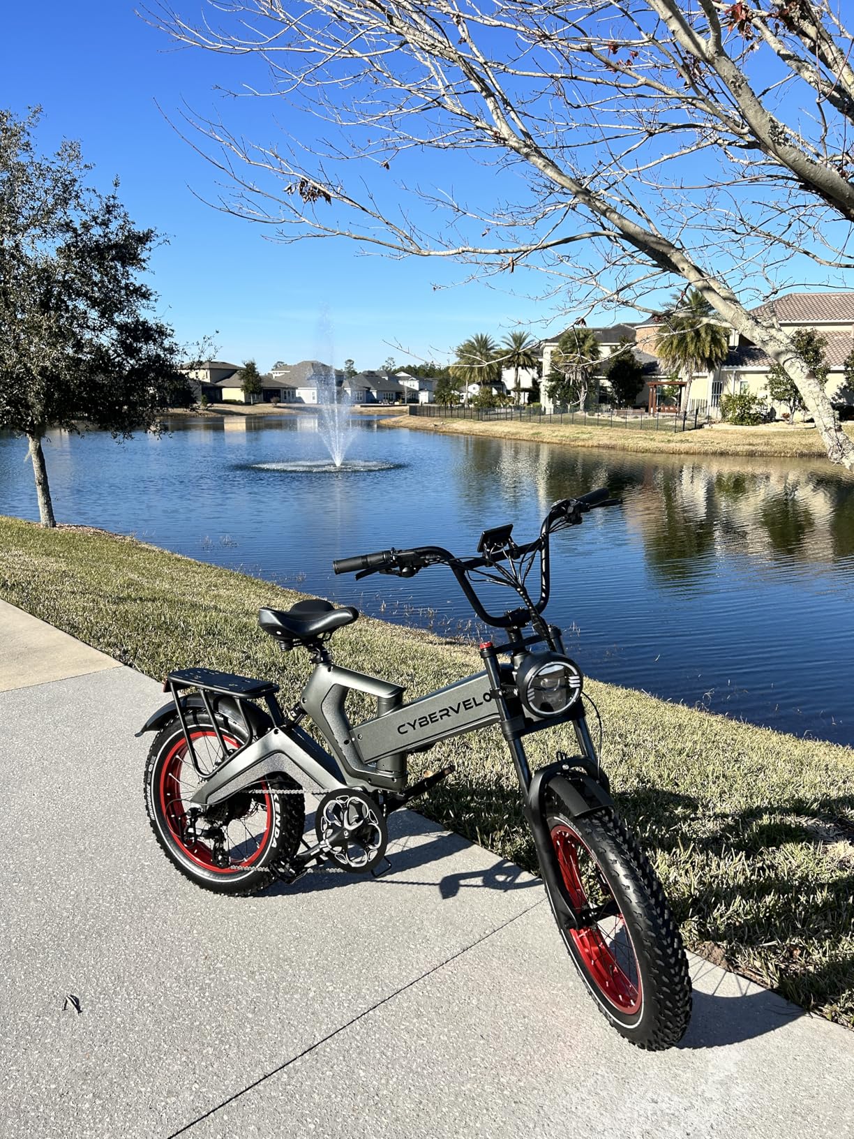 Cybervelo 1000W(Peak 2000W) Folding Electric Bike for Adults,35MPH 100Mile,48V 40Ah Removable Battery,20