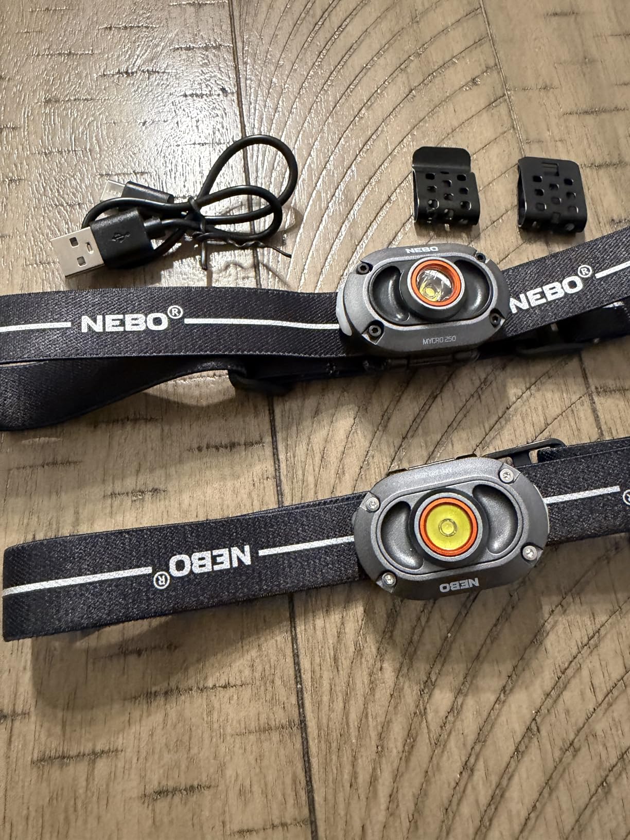 NEBO Mycro 250 Rechargeable Headlamps, 250 Lumen Hands-Free Light, 2-Pack | USB Rechargeable, Water-Resistant, Lightweight Hat Clip & Adjustable Head Strap, EDC Cap Light, Outdoor, Camping & Running customer photo 2