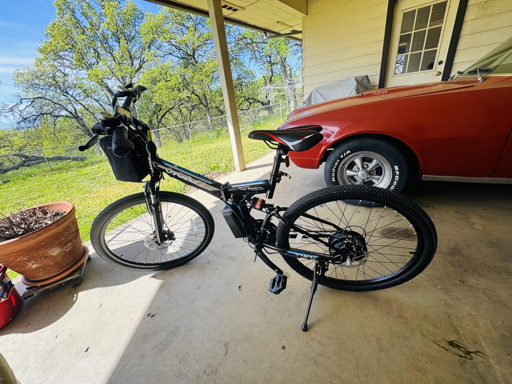 Vivi Electric Bike for Adults, 750W Peak 500w Reated Folding Electric Pedal Assist 26'' Commuter Ebike 20MPH Bicycles with Removable Battery Up to 55 Miles, Dual Shock Absorber, Certified to UL2849 customer photo 1