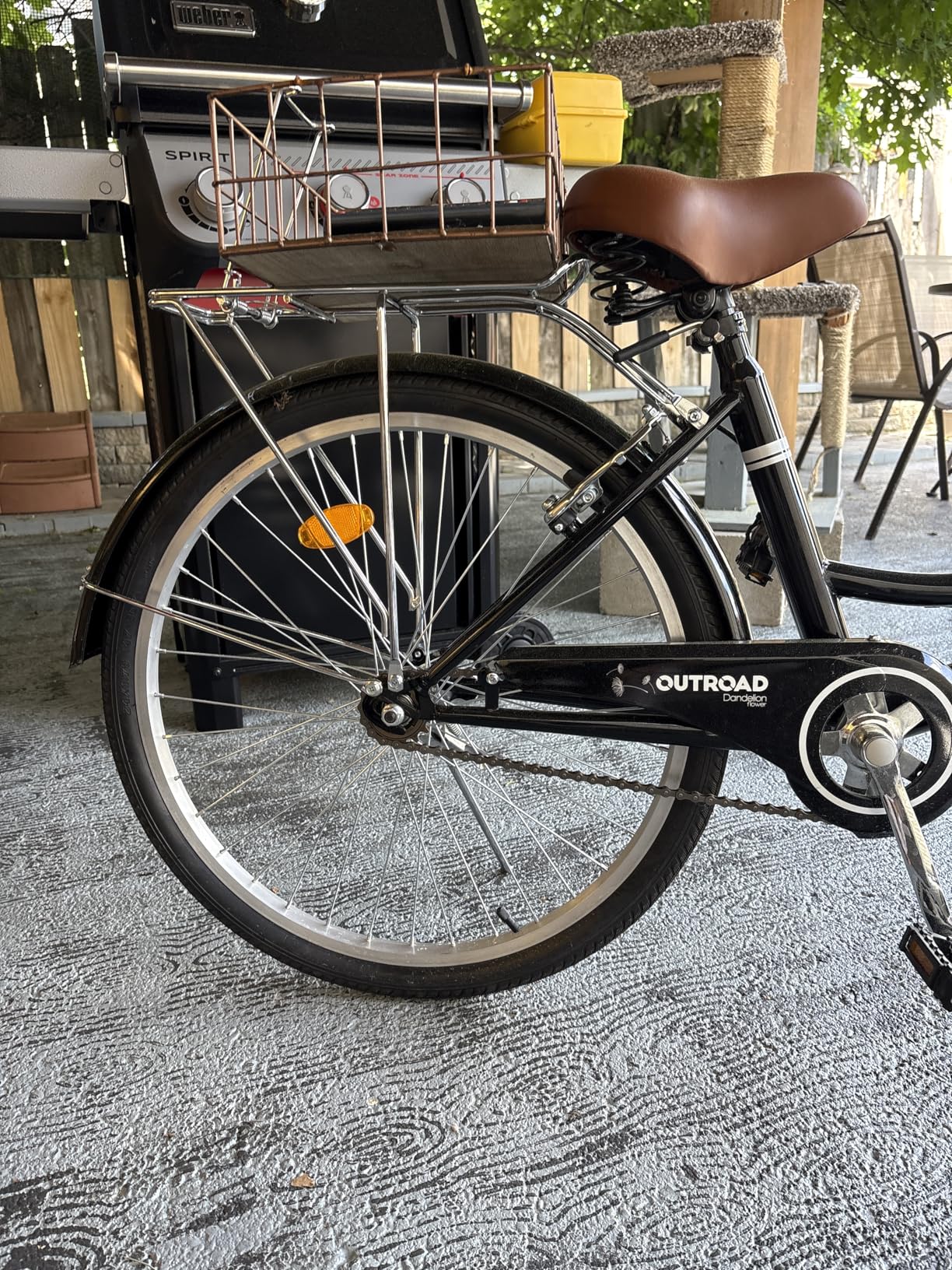 Beach Cruiser Bike for Women and Men, 24 26 inch Female Commuter Bicycle with Basket, 1 Speed Womens Bike with Rear Rack/High-Carbon Steel/Front & Rear Fenders, Multi Color customer photo 2