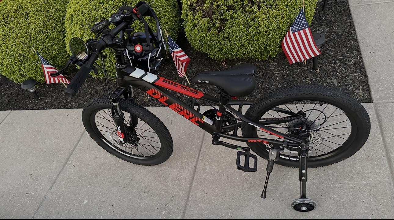 Glerc 20 24 26 Inch Kids Bike, Kids Mountain Bike for Boys and Girls Ages 6+, 21-Speed Skyline Bicycle with Front Suspension and Disc Brakes, Multiple Colors customer photo 1