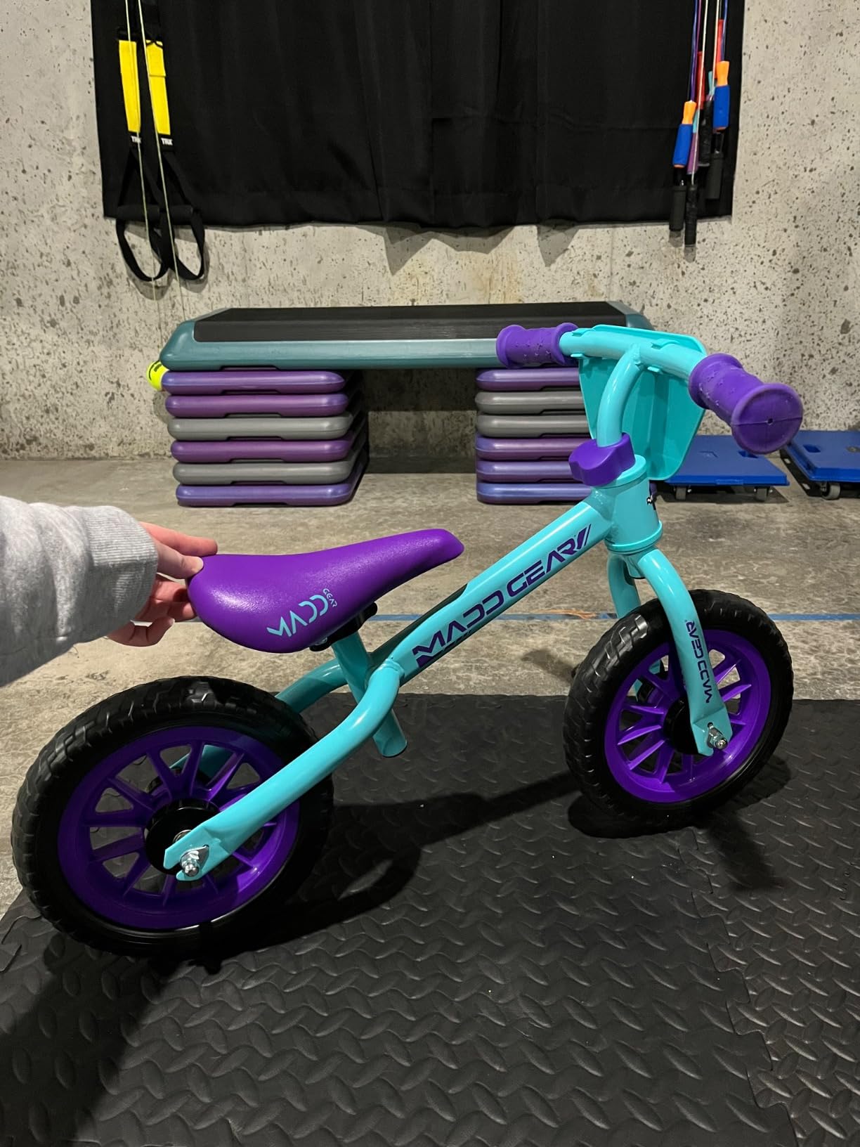 Madd Gear Balance Bike for Toddlers - 18 Month to 4 Years - No Pedal Lightweight Training Bicycles - Adjustable Seat & Maintenance Free 10 Inch Airless Tires - Great Birthday Gift customer photo 2
