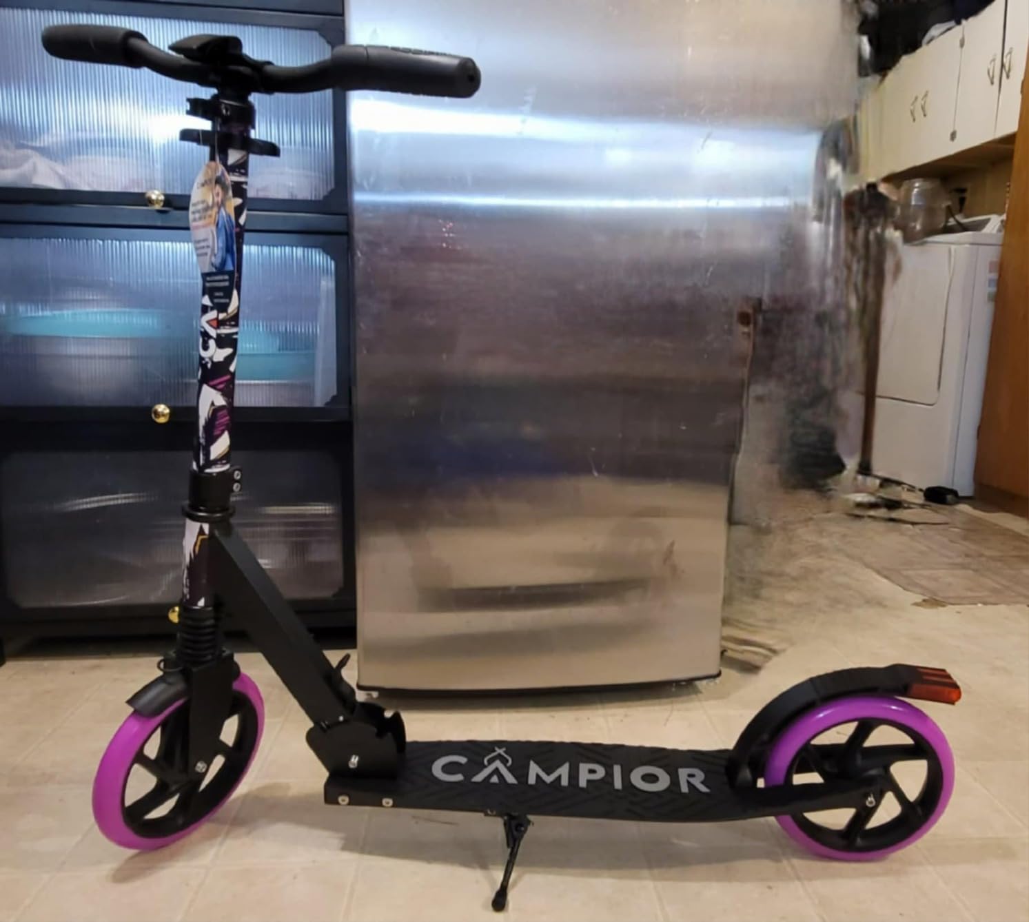 Campior Kick Scooter for Ages 6+, for Kids, Teens, and Adults, Max Load 240 LBS, Foldable, 8-inch Big Wheels customer photo 1