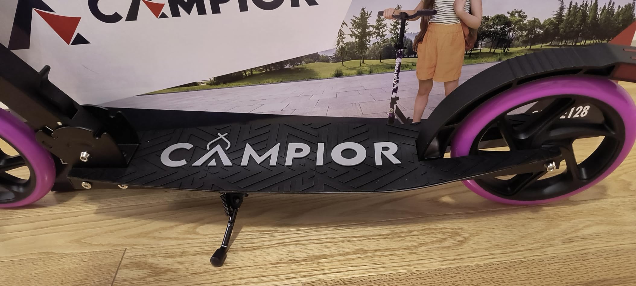 Campior Kick Scooter for Ages 6+, for Kids, Teens, and Adults, Max Load 240 LBS, Foldable, 8-inch Big Wheels customer photo 2