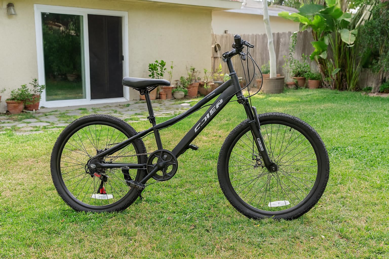 DEYGIA 20/24 Inch Kids Mountain Bike, 7 Speeds, Bike for Kids 6-14, Boys & Girls Bike with Suspension Fork, Dual-Disc Brake, Anti-Slip Tires, Multi Color customer photo 2
