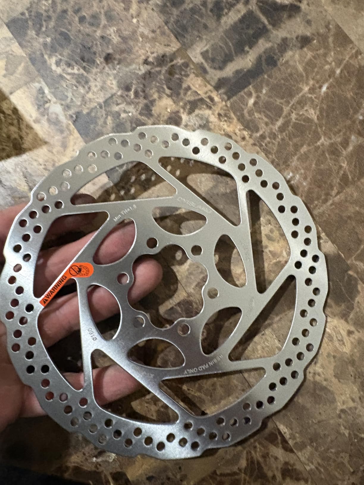 2Pcs 140mm 160mm 180mm Bike Disc Brake Rotor with 12 Bolts, Vacuum Coating Technology, Center Hole Distance 44mm, for MTB, Mountain Road Bikes, BMX (2pcs, 180mm) customer photo 2
