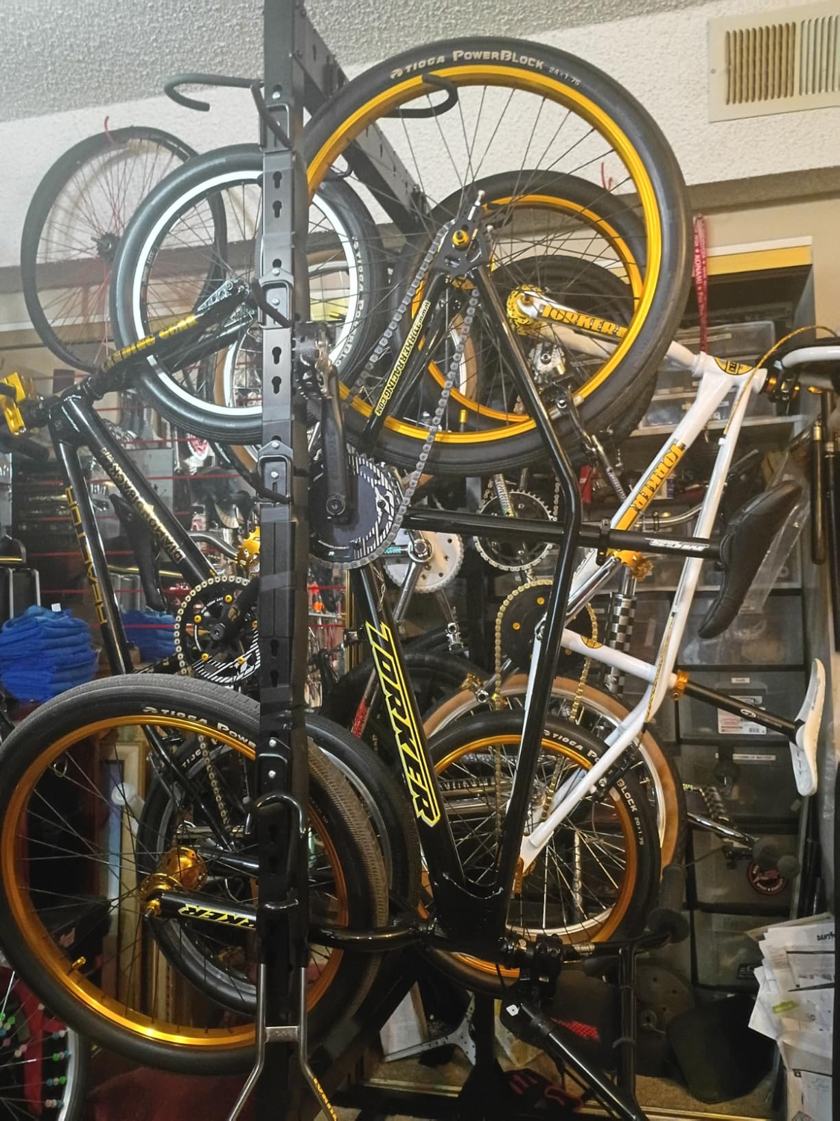 Ultrawall Freestanding Bike Rack, Vertical Bike Storage Stand for Garage, Indoor Bicycle Organizer, Holds Up to 4 Bikes customer photo 1