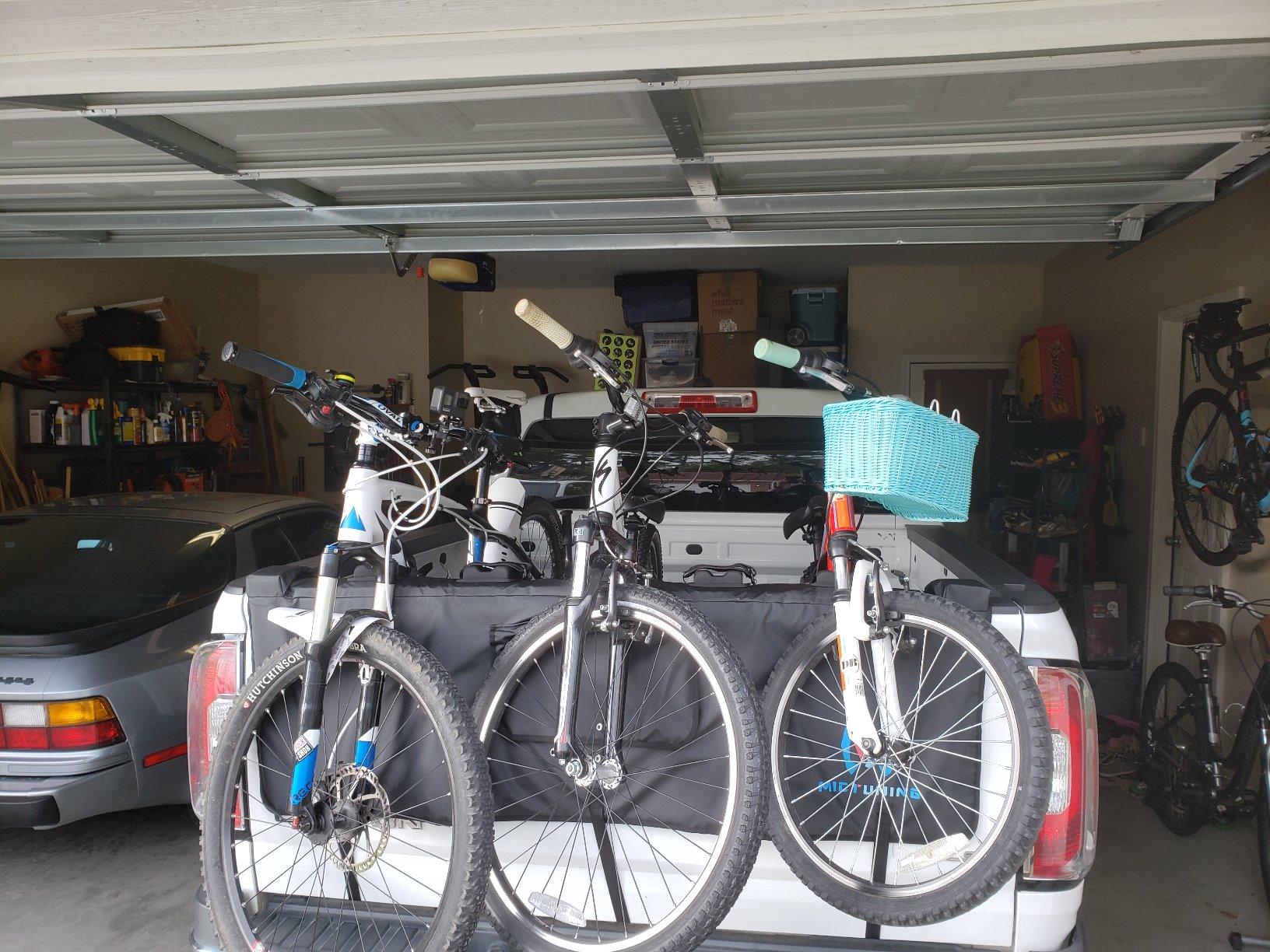 MICTUNING Tailgate Bike Pad for Mountain Bike, Secure 2 Bikes on Truck customer photo 1