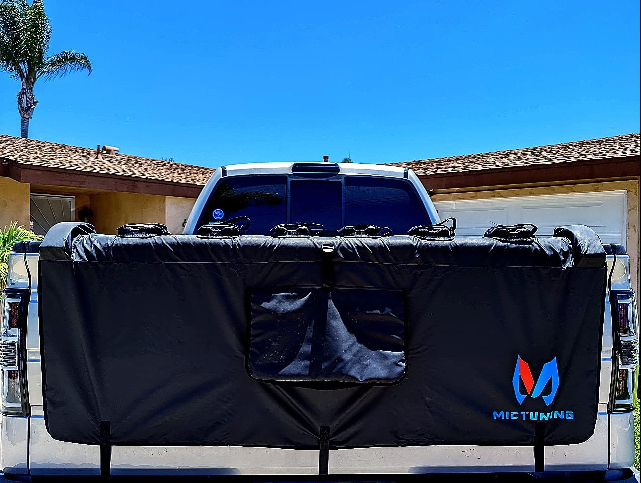 MICTUNING Tailgate Bike Pad for Mountain Bike, Secure 2 Bikes on Truck customer photo 2