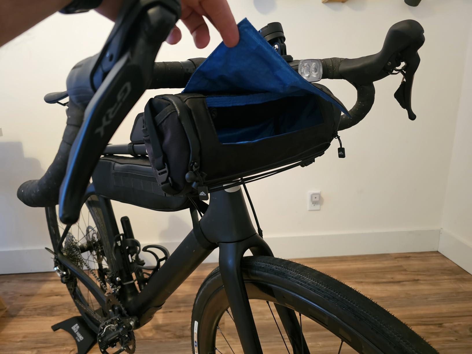ALMSTHRE Compact Bar Bag - Hunter Green | Hard-Shell Bike Handlebar Bag with Waterproof Zipper & Adjustable Straps customer photo 2