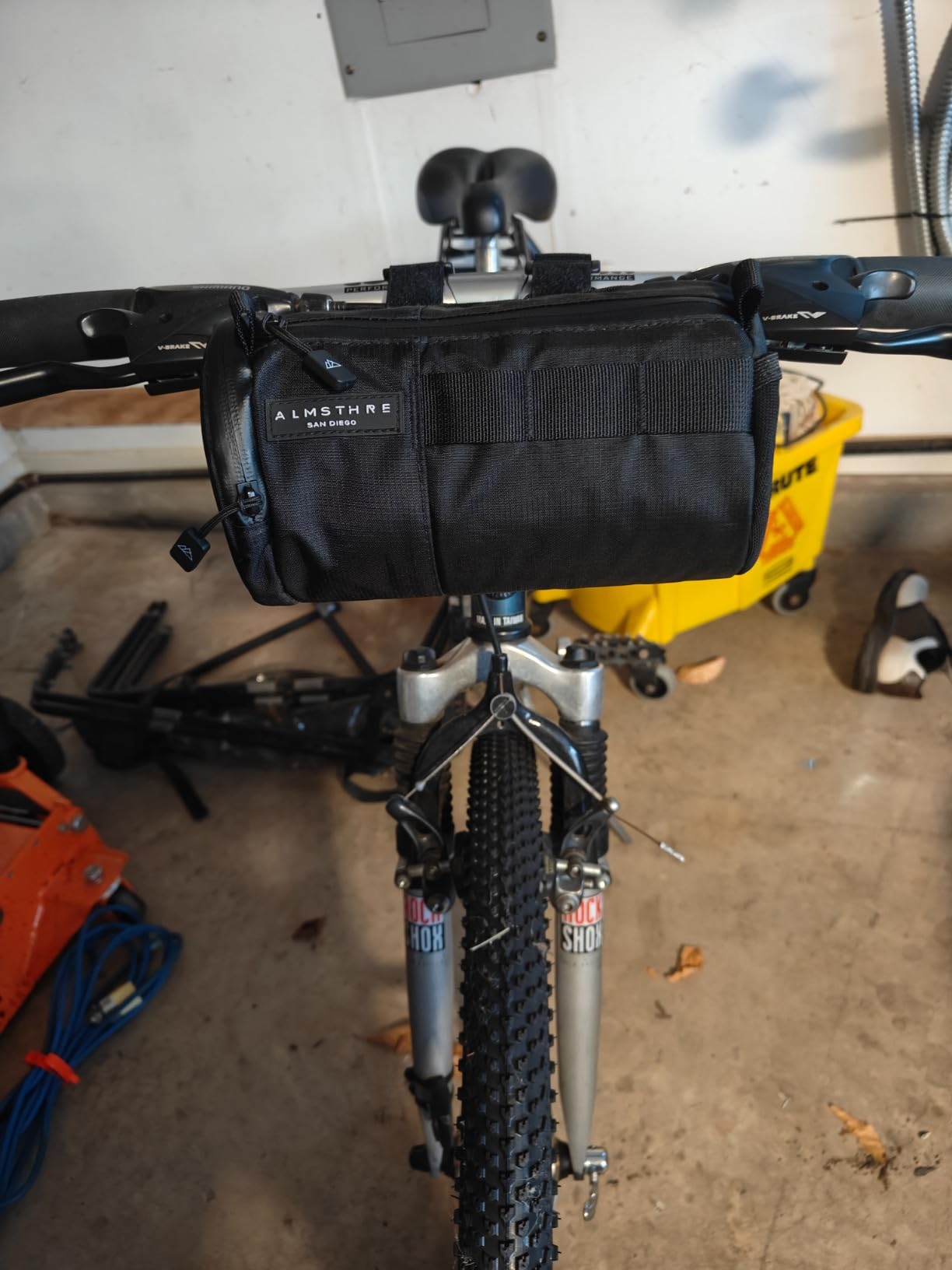 Signature Bar Bag - Cosmic Blue | Hard-Shell Bike Handlebar Bag with Waterproof Zippers & Adjustable Straps | Lightweight Bicycle Handlebar Bag, Compatible with Road, Gravel & MTB Bikes customer photo 1