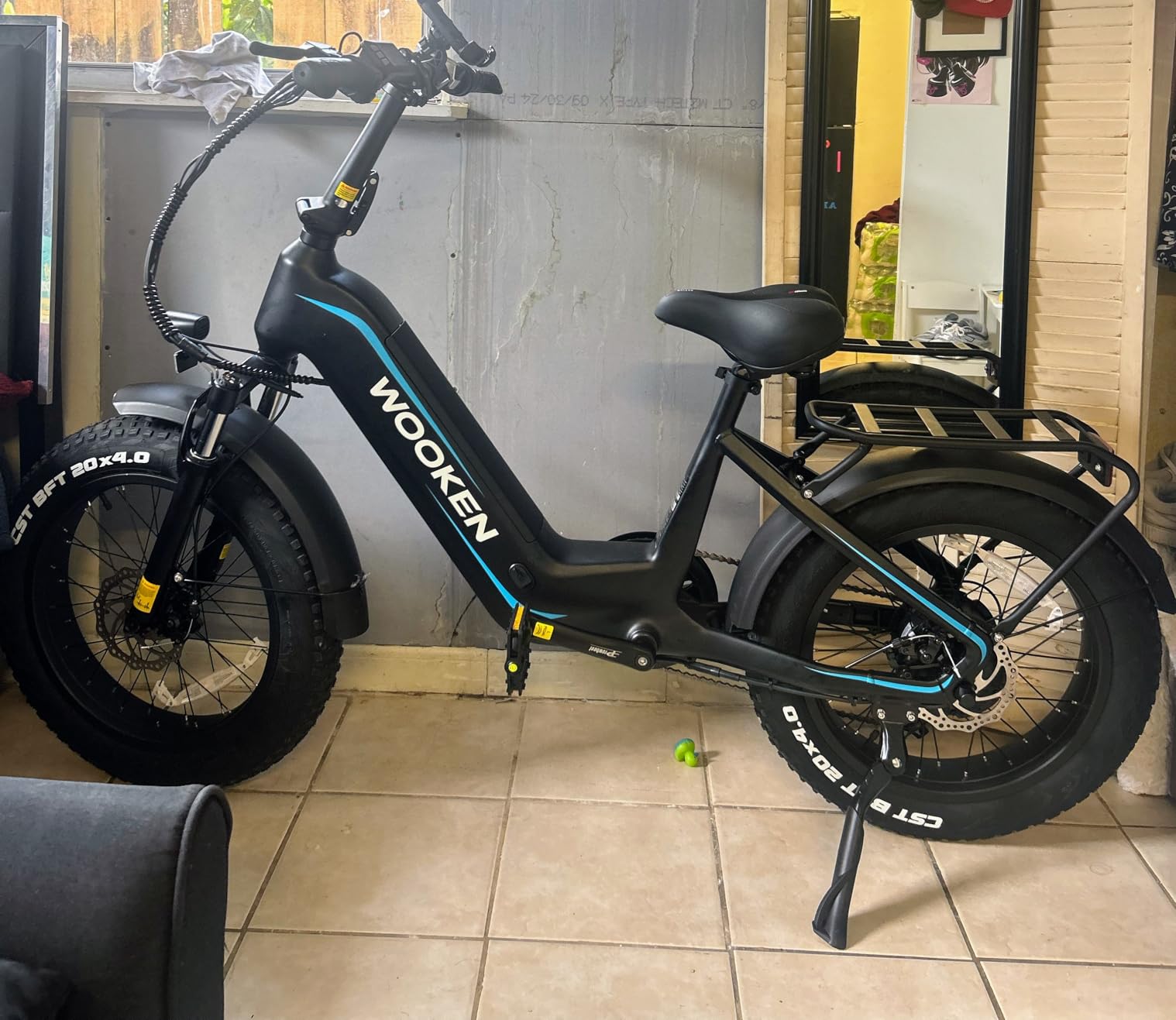 Wooken Electric Bike for Adults, 500W Motor Ebike, 20